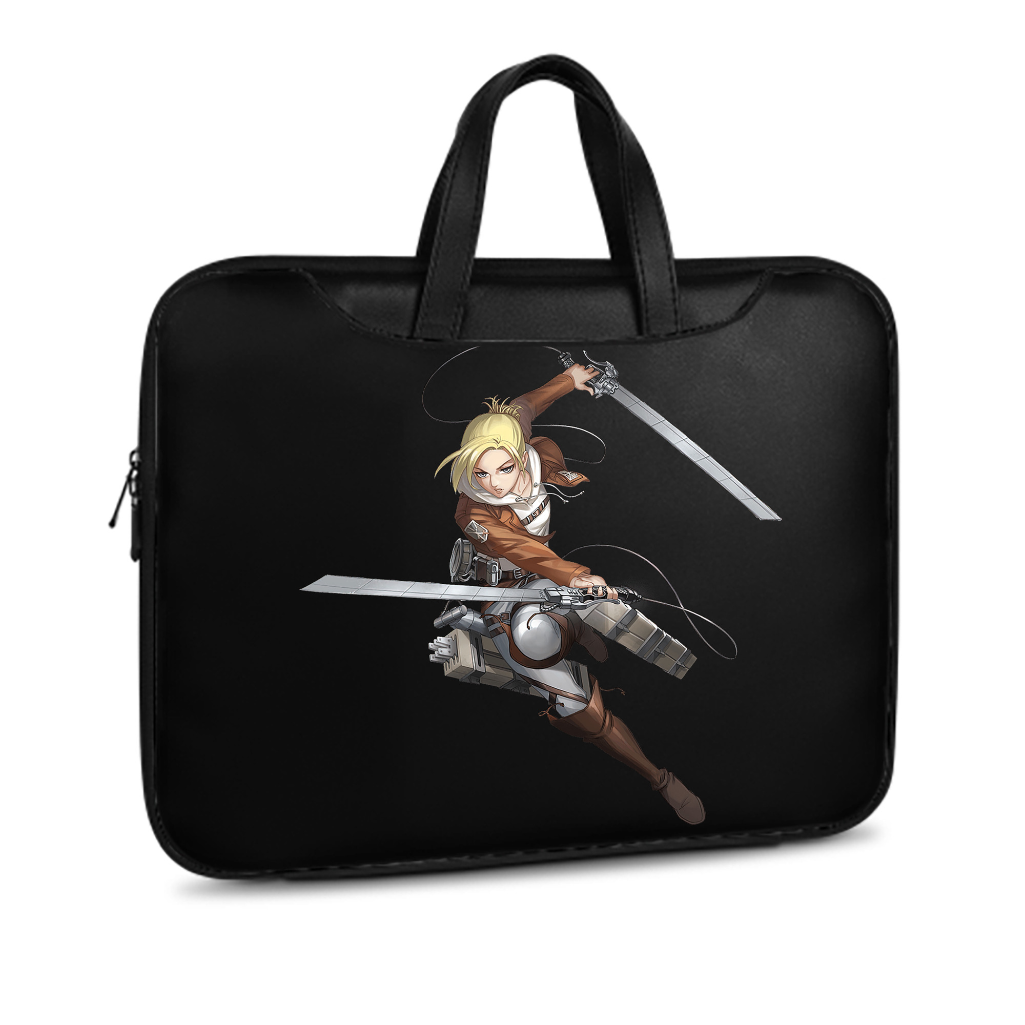 （画像用） 進撃の巨人 アニ・レオンハート Attack on Titan Annie Leonhart レザーラップトップバッグ　ノートパソコンケース