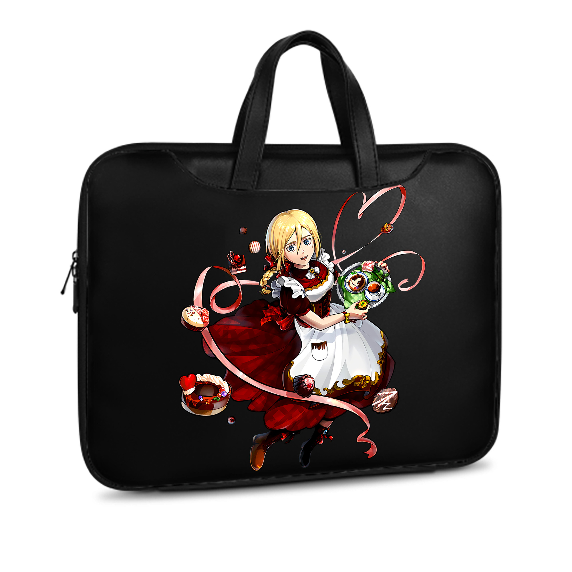 （画像用） 進撃の巨人 クリスタ·レンズ Attack on Titan Christa Lenz レザーラップトップバッグ　ノートパソコンケース
