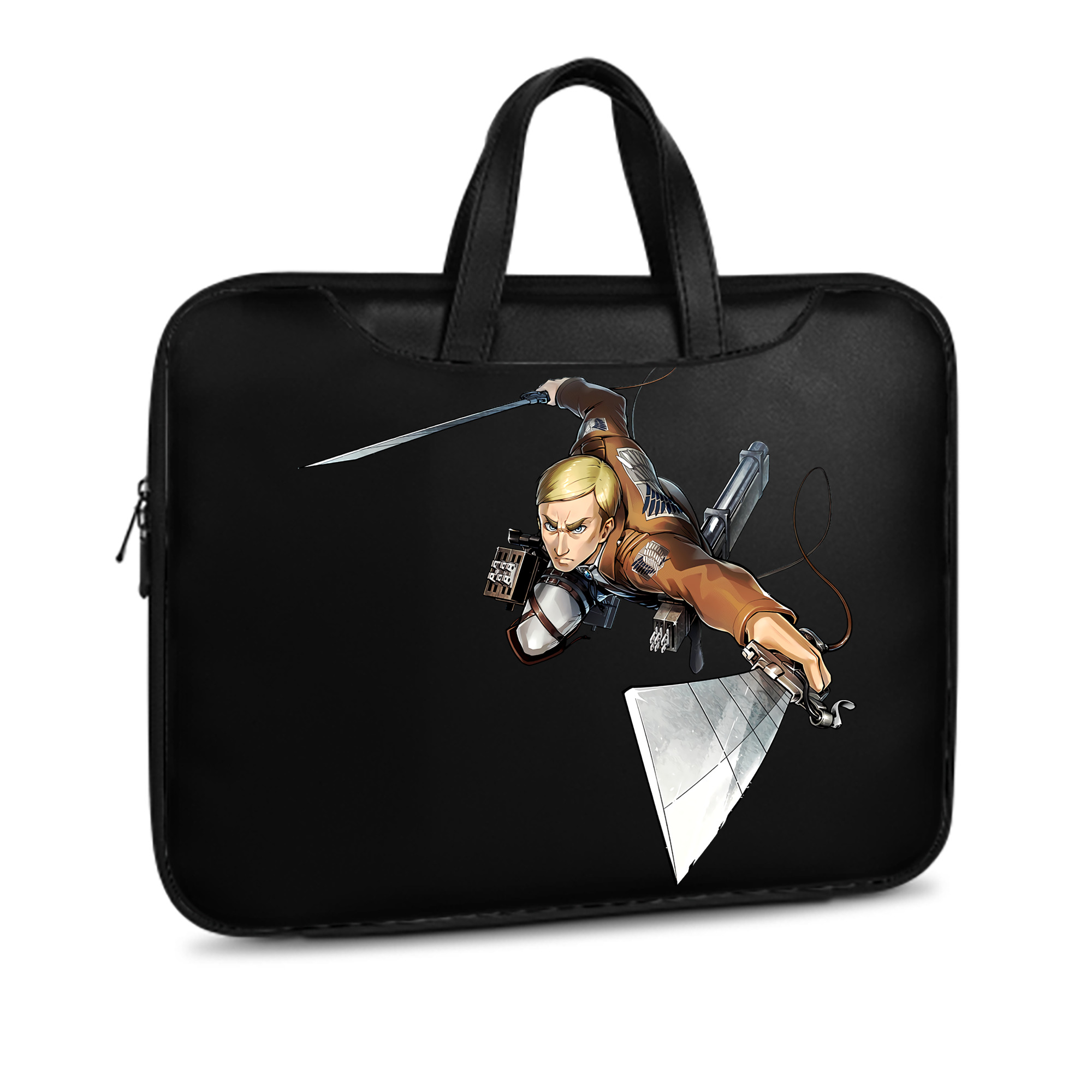 （画像用） 進撃の巨人 エルヴィン・スミス Attack on Titan Erwin Smith レザーラップトップバッグ　ノートパソコンケース