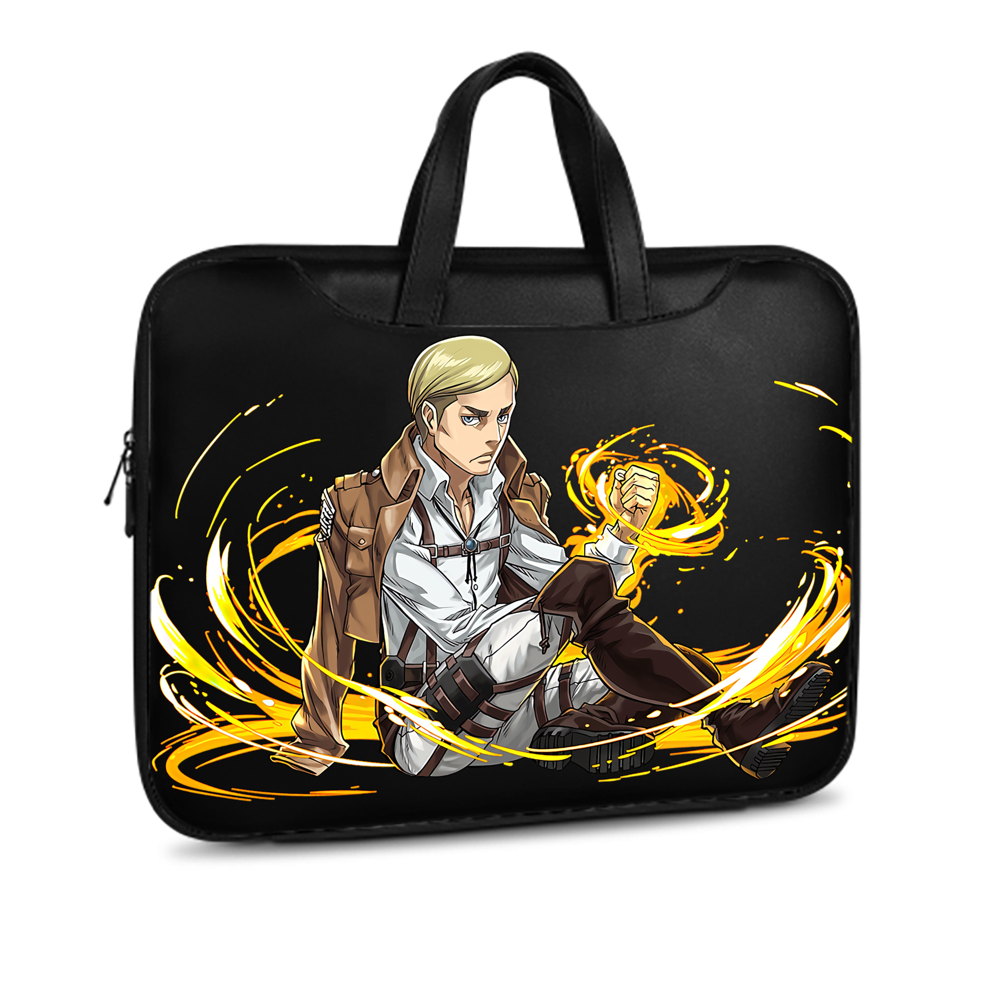 （画像用） 進撃の巨人 エルヴィン・スミス Attack on Titan Erwin Smith レザーラップトップバッグ　ノートパソコンケース