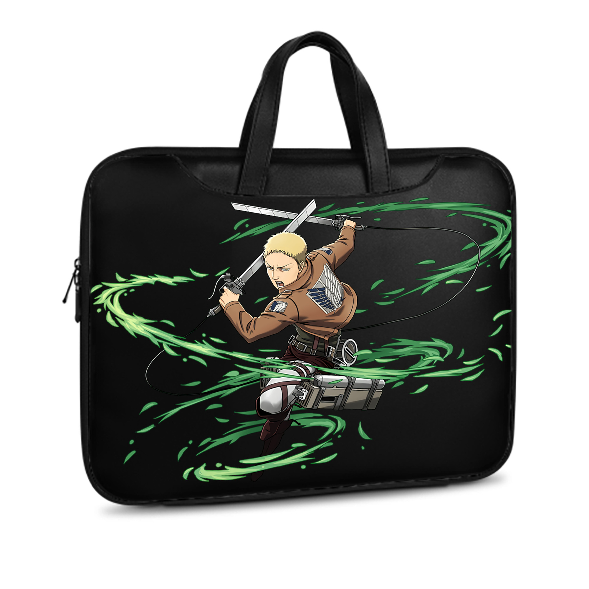 （画像用） 進撃の巨人 ライナー・ブラウン Attack on Titan Reiner Braun レザーラップトップバッグ　ノートパソコンケース