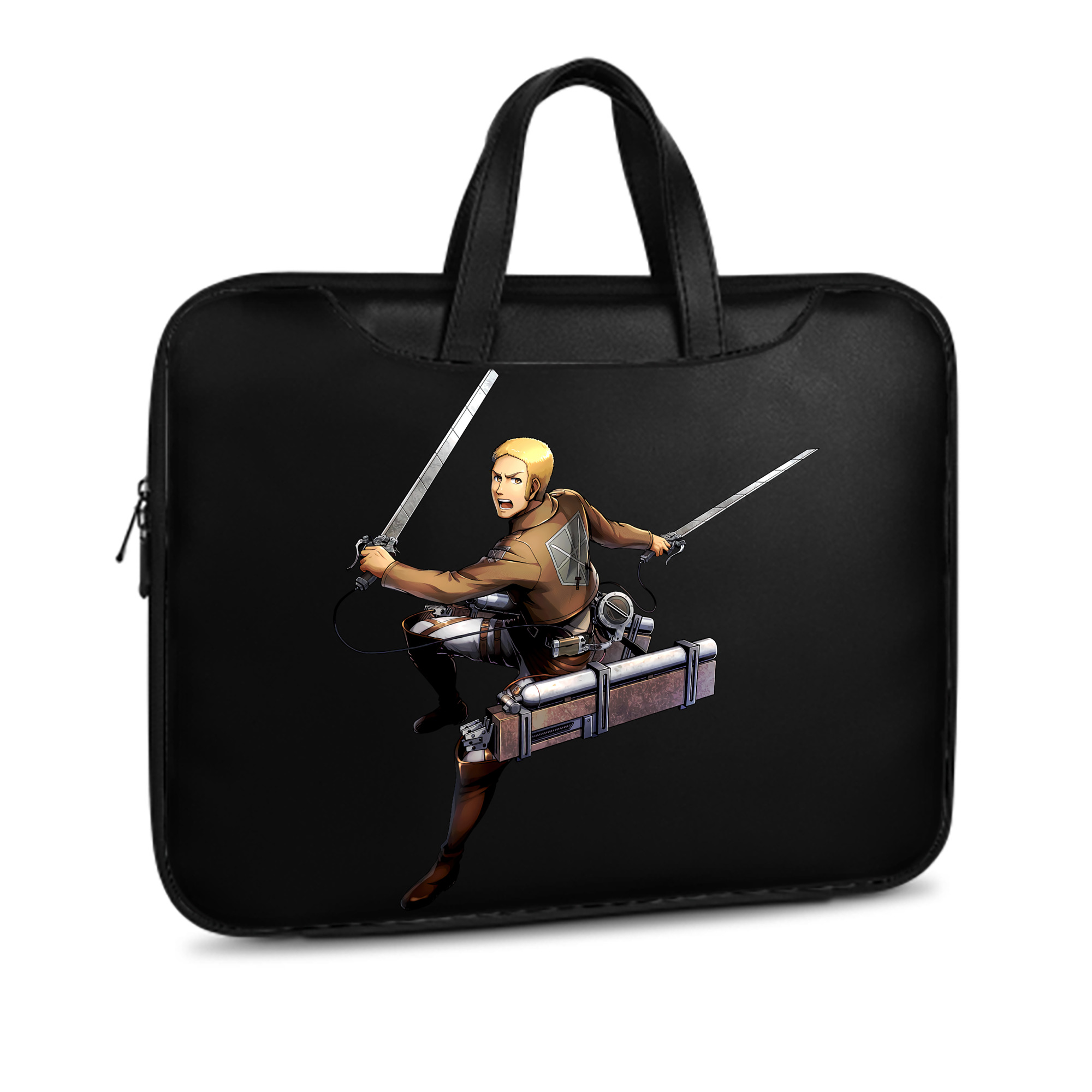 （画像用） 進撃の巨人 ライナー・ブラウン Attack on Titan Reiner Braun レザーラップトップバッグ　ノートパソコンケース