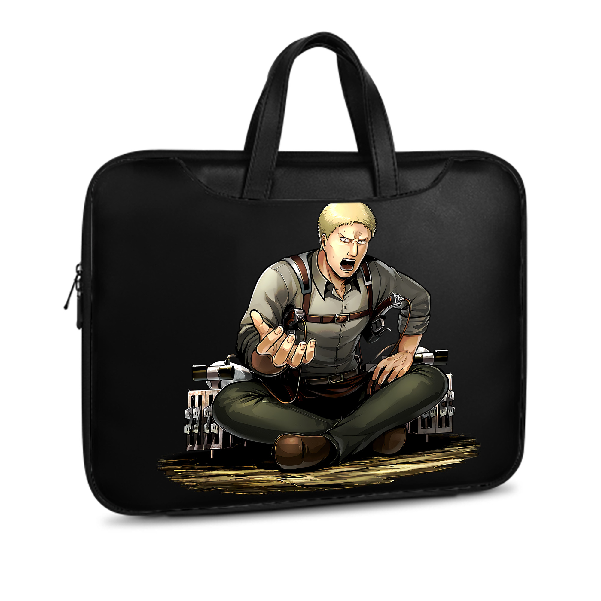 （画像用） 進撃の巨人 ライナー・ブラウン Attack on Titan Reiner Braun レザーラップトップバッグ　ノートパソコンケース