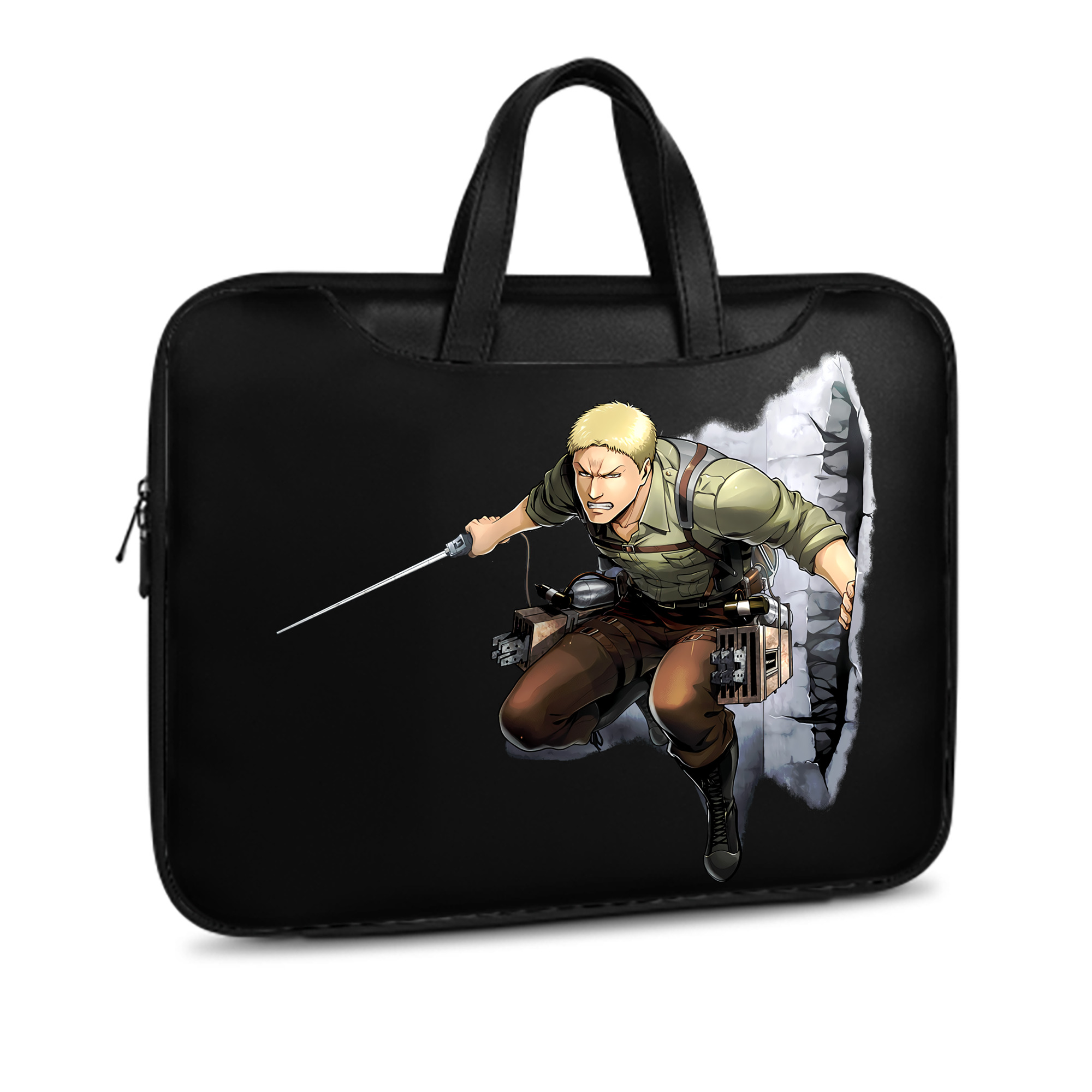 （画像用） 進撃の巨人 ライナー・ブラウン Attack on Titan Reiner Braun レザーラップトップバッグ　ノートパソコンケース