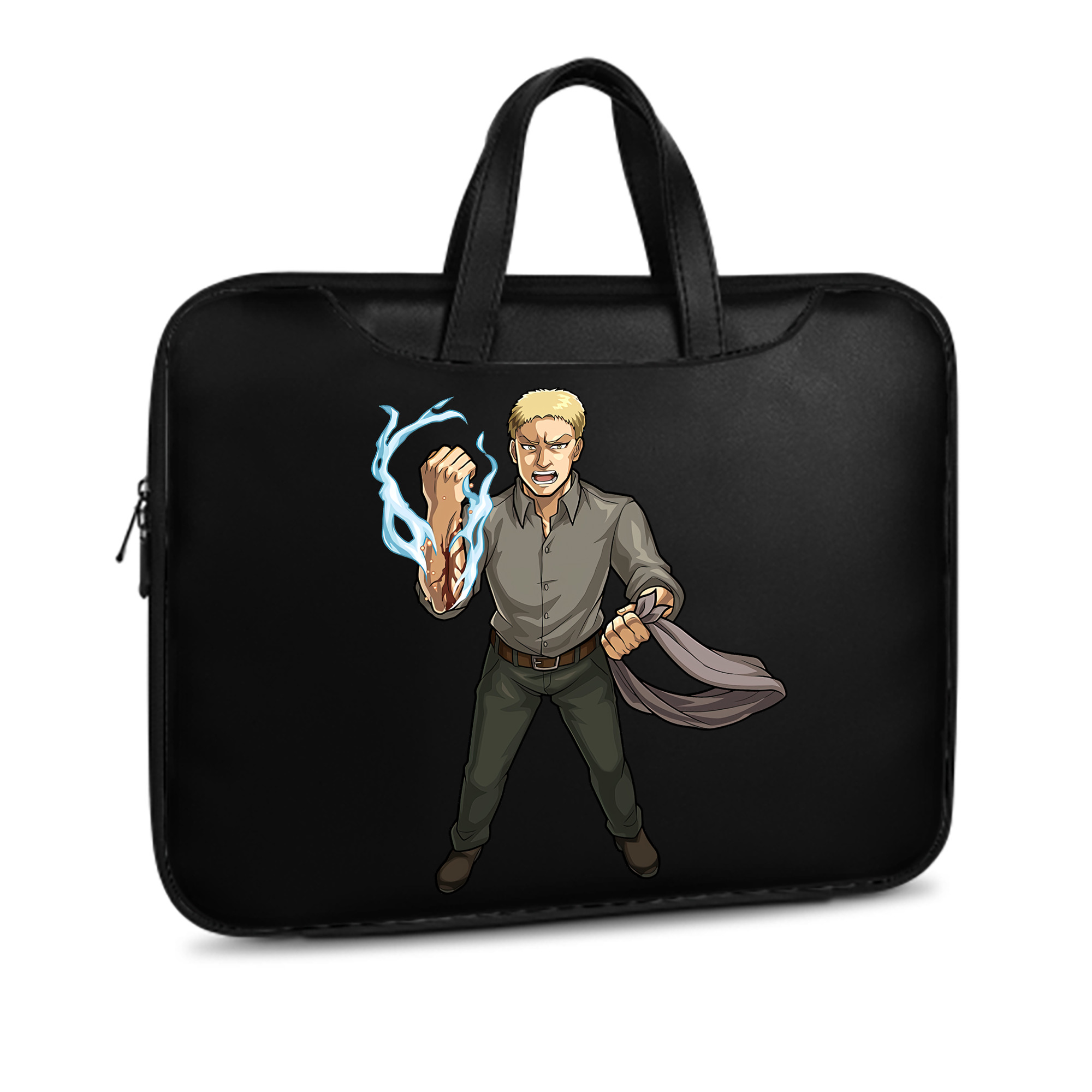 （画像用） 進撃の巨人 ライナー・ブラウン Attack on Titan Reiner Braun レザーラップトップバッグ　ノートパソコンケース