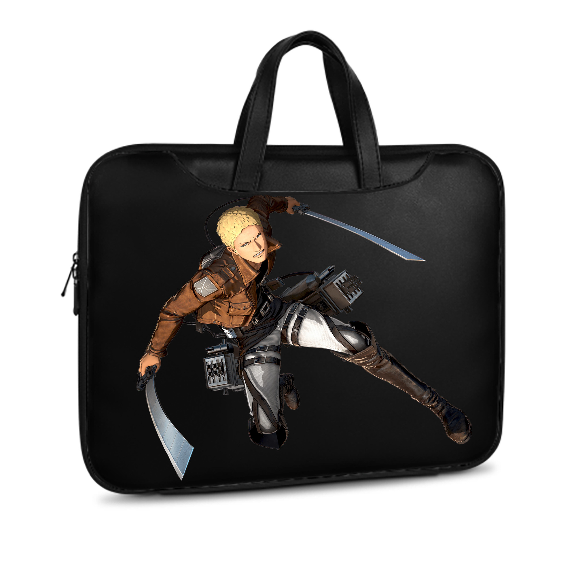 （画像用） 進撃の巨人 ライナー・ブラウン Attack on Titan Reiner Braun レザーラップトップバッグ　ノートパソコンケース