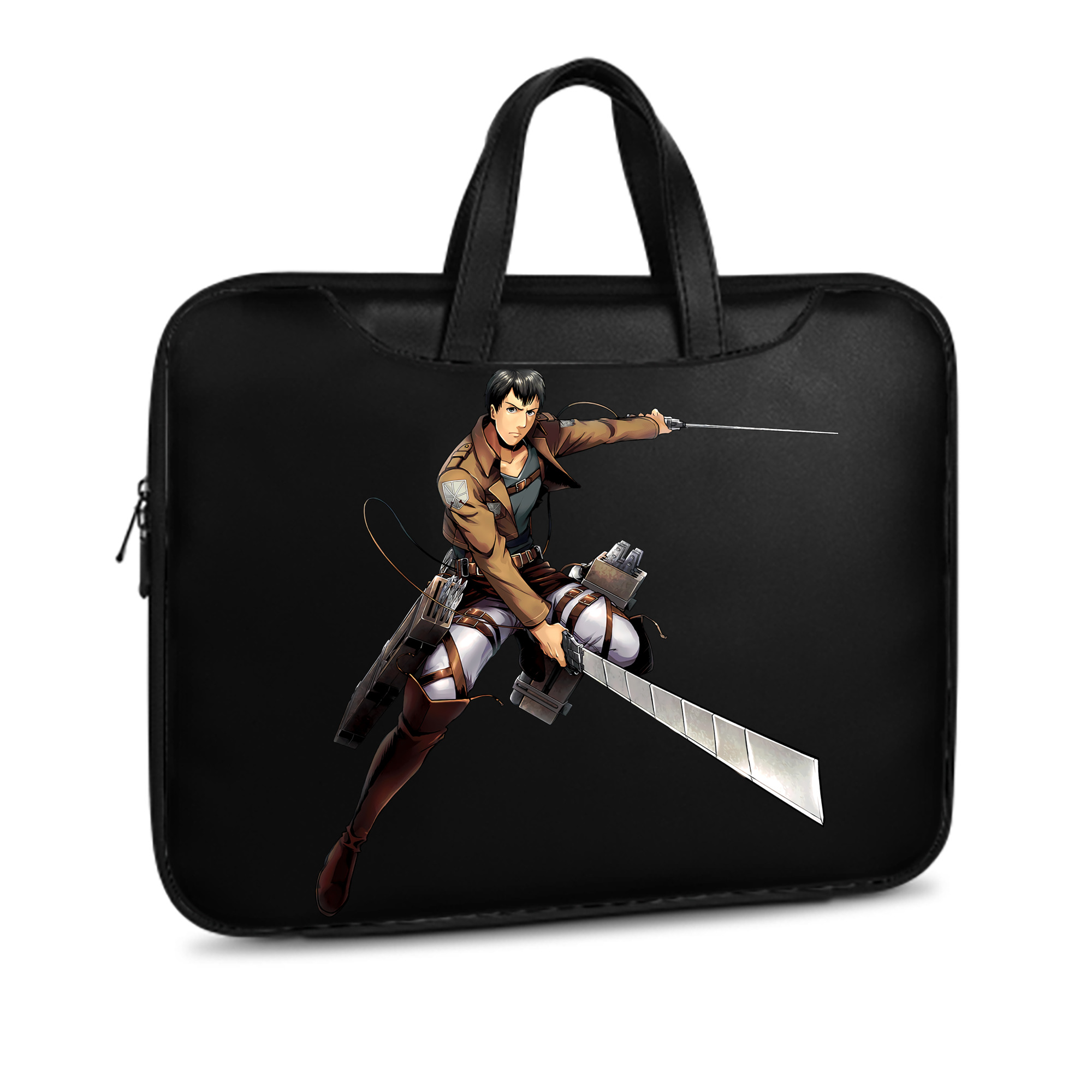 （画像用） 進撃の巨人 ベルトルト・フーバー Attack on Titan Bertholdt Hoover レザーラップトップバッグ　ノートパソコンケース