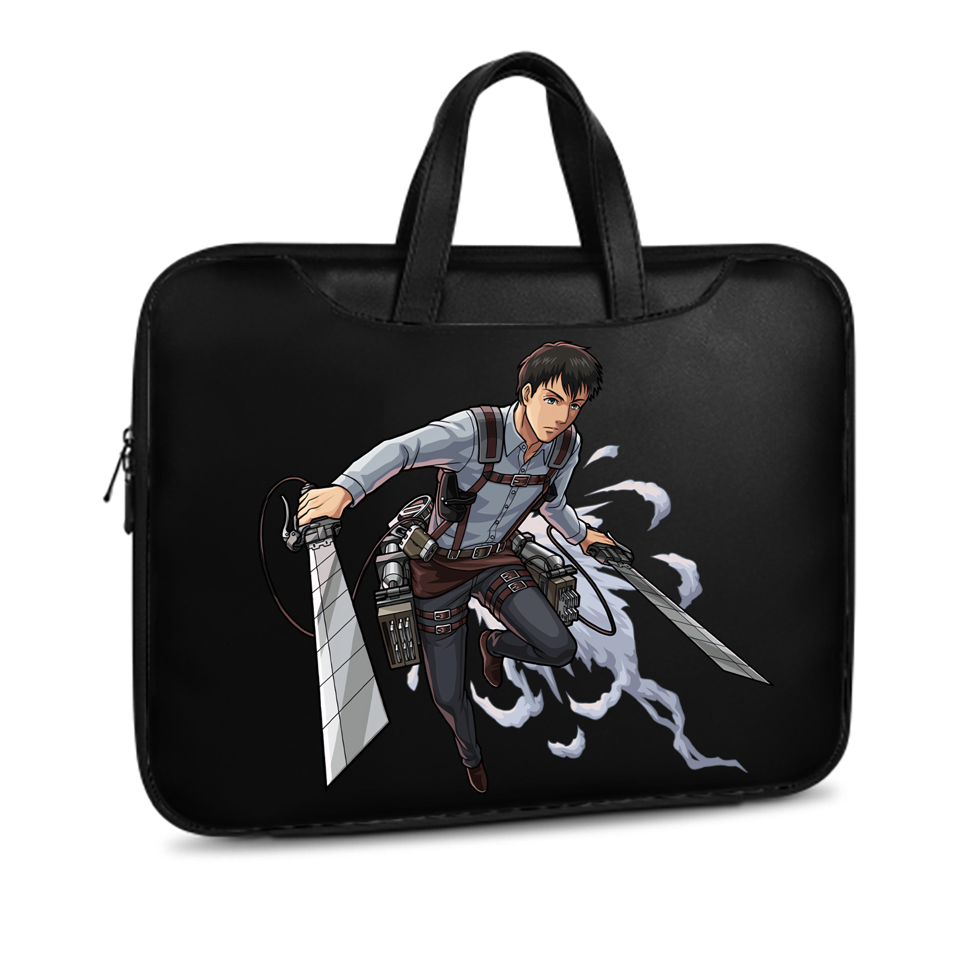 （画像用） 進撃の巨人 ベルトルト・フーバー Attack on Titan Bertholdt Hoover レザーラップトップバッグ　ノートパソコンケース