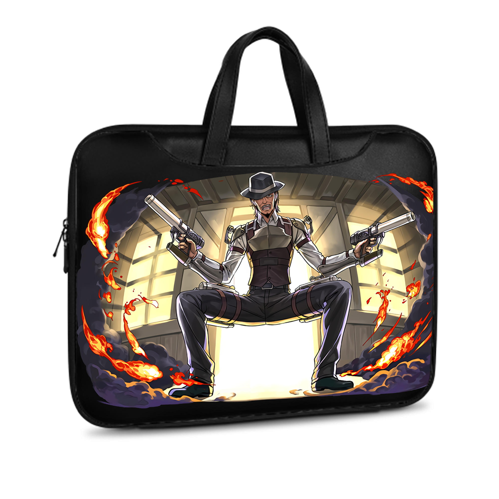 （画像用） 進撃の巨人 ケニー·アッカーマン Attack on Titan Kenny Ackerman レザーラップトップバッグ　ノートパソコンケース