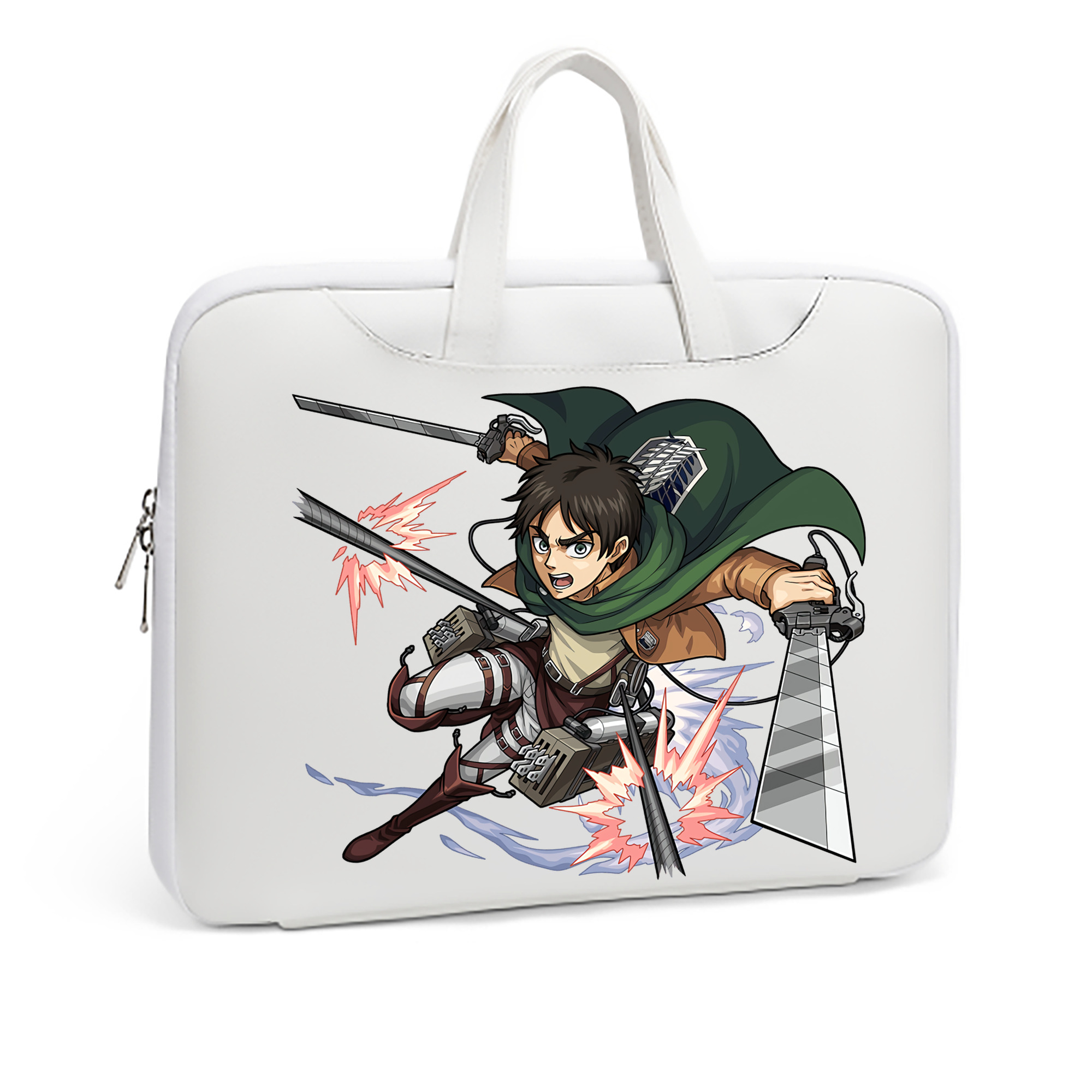 （画像用） 進撃の巨人 エレン･イェーガー Attack on Titan Eren Jäger レザーラップトップバッグ　ノートパソコンケース