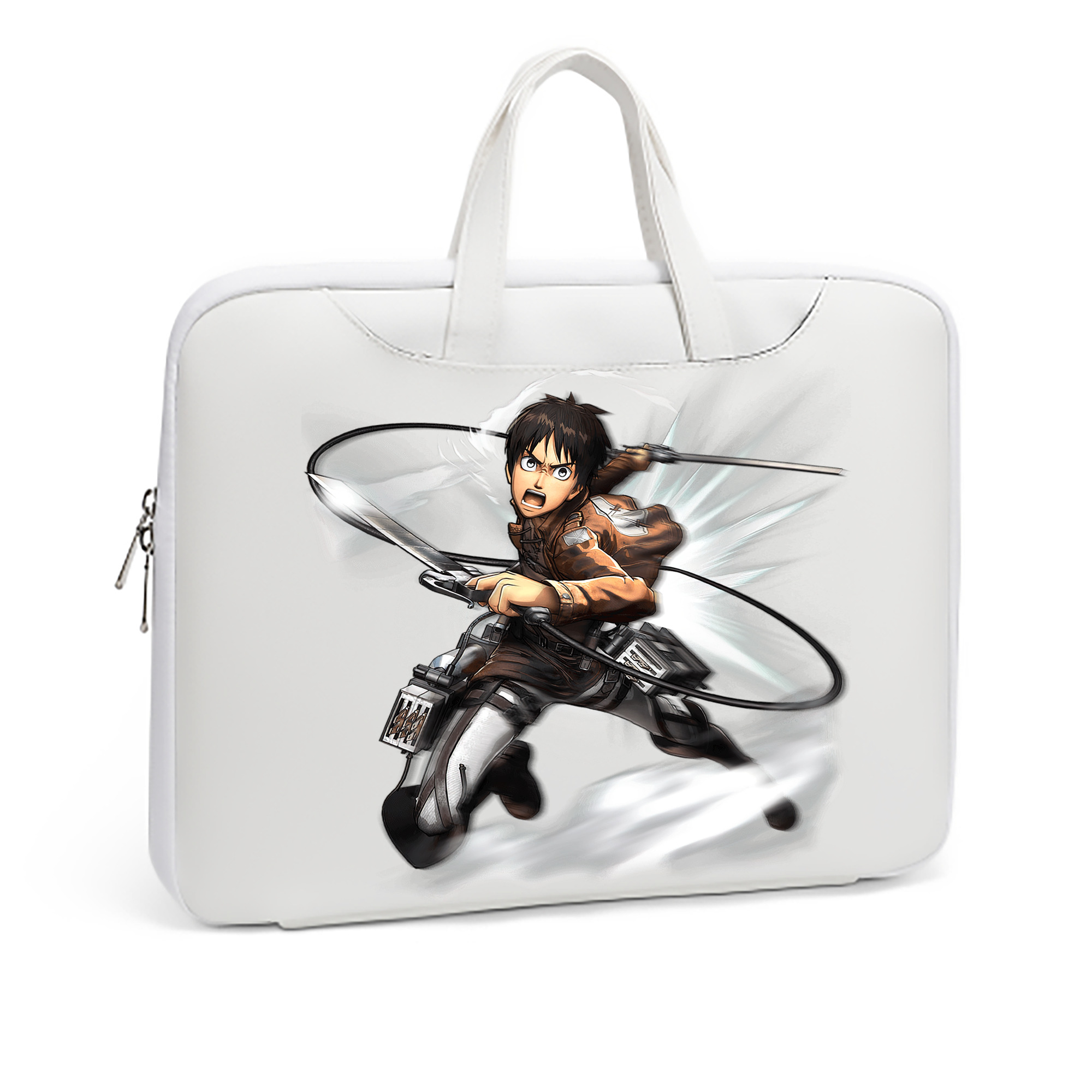 （画像用） 進撃の巨人 エレン･イェーガー Attack on Titan Eren Jäger レザーラップトップバッグ　ノートパソコンケース