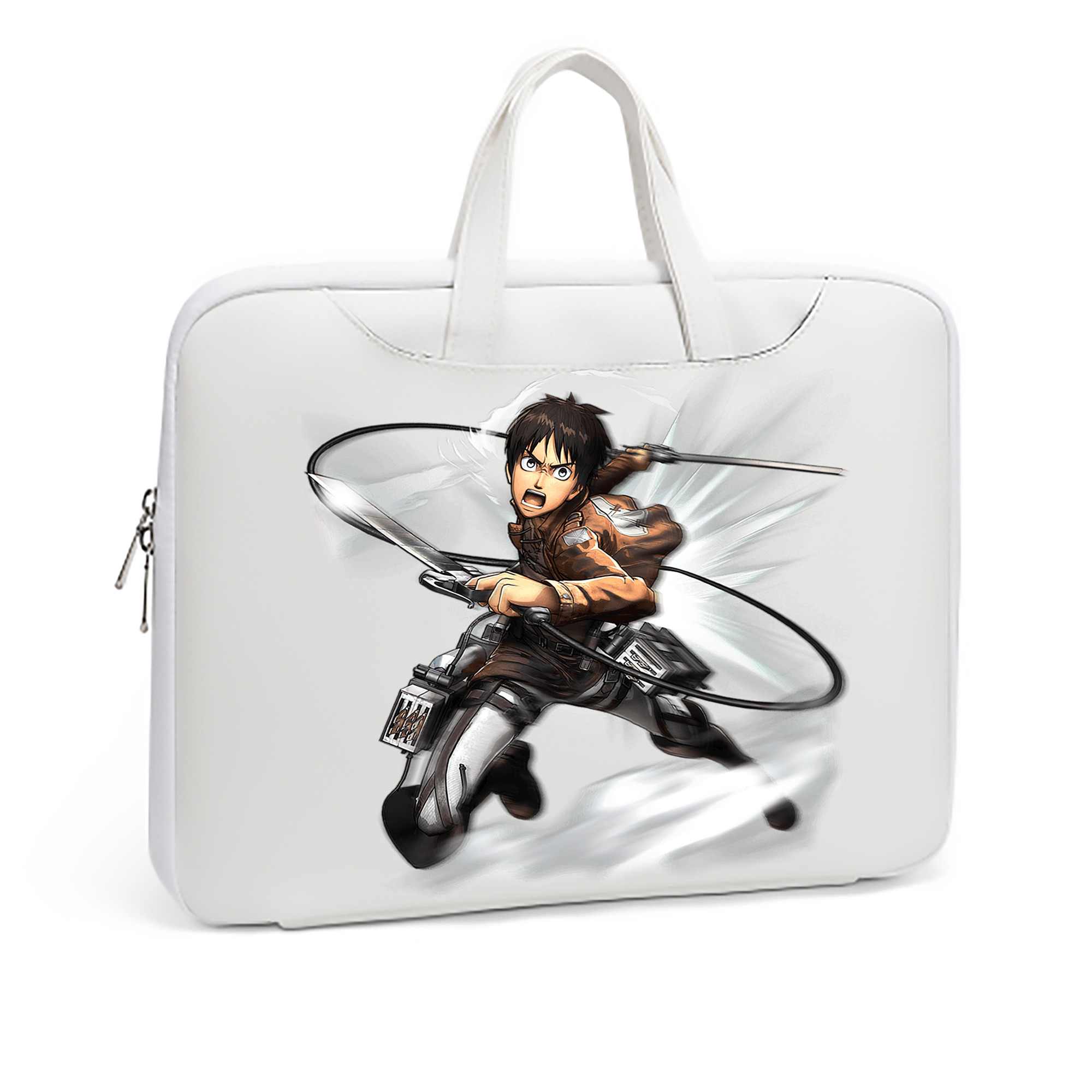 （画像用） 進撃の巨人 エレン･イェーガー Attack on Titan Eren Jäger レザーラップトップバッグ　ノートパソコンケース