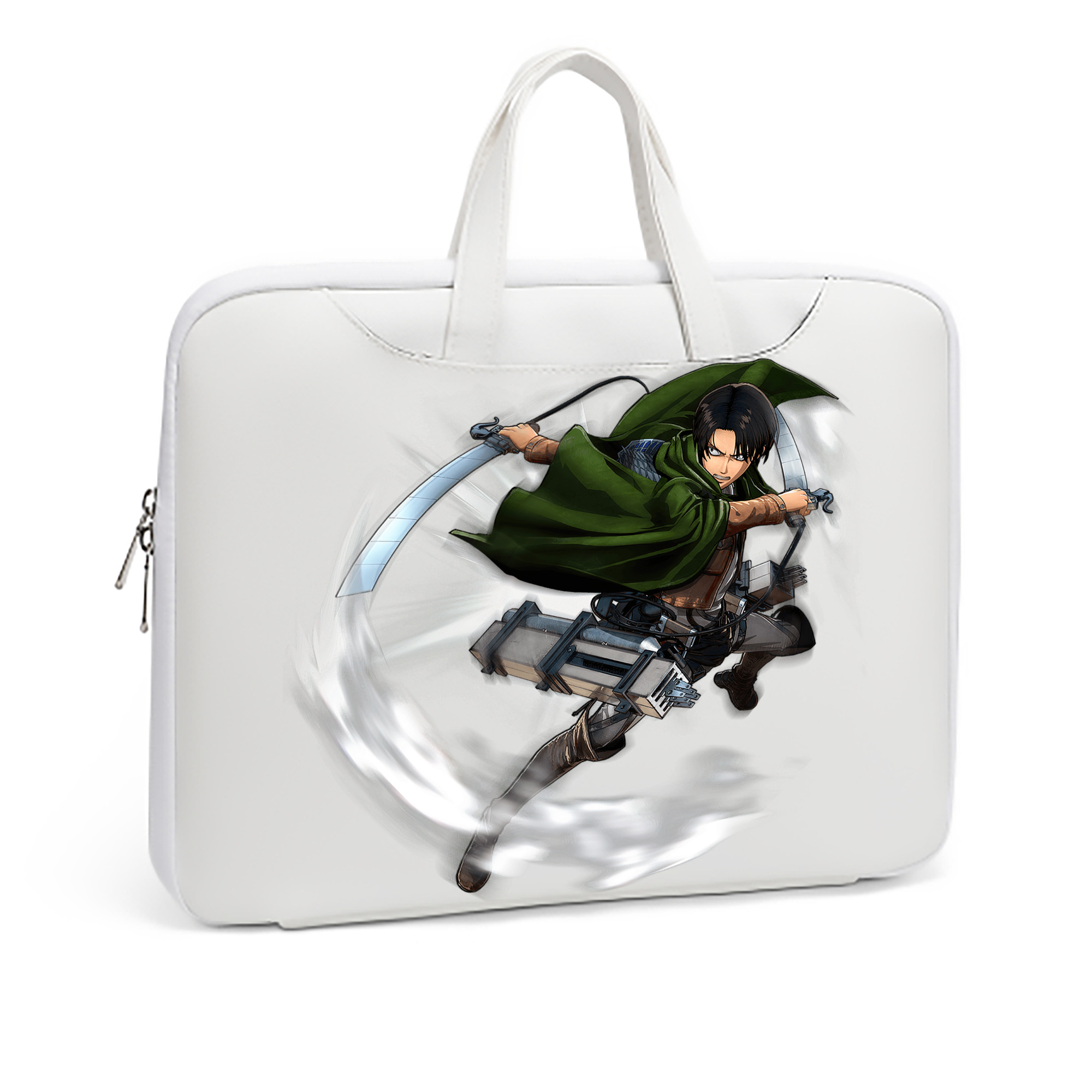 （画像用） 進撃の巨人 リヴァイ·アッカーマン Attack on Titan Levi Ackerman レザーラップトップバッグ　ノートパソコンケース