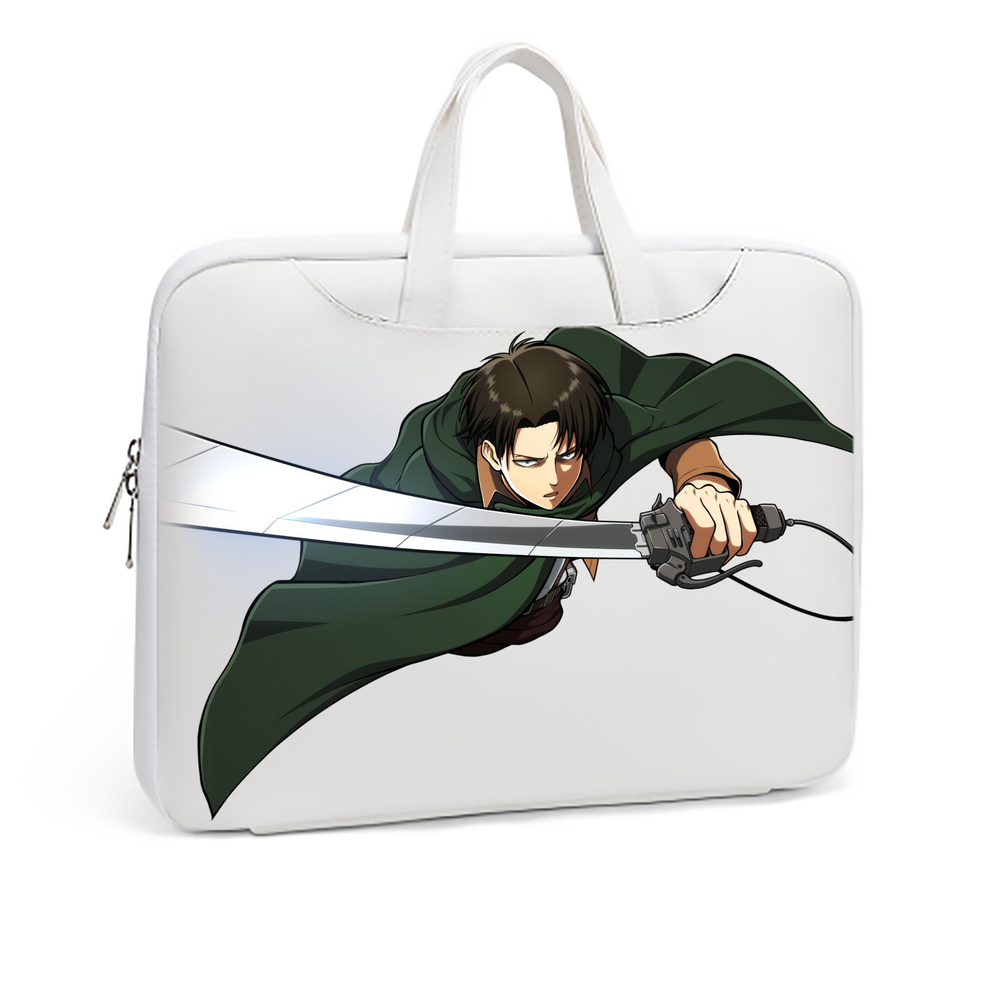 （画像用） 進撃の巨人 リヴァイ·アッカーマン Attack on Titan Levi Ackerman レザーラップトップバッグ　ノートパソコンケース