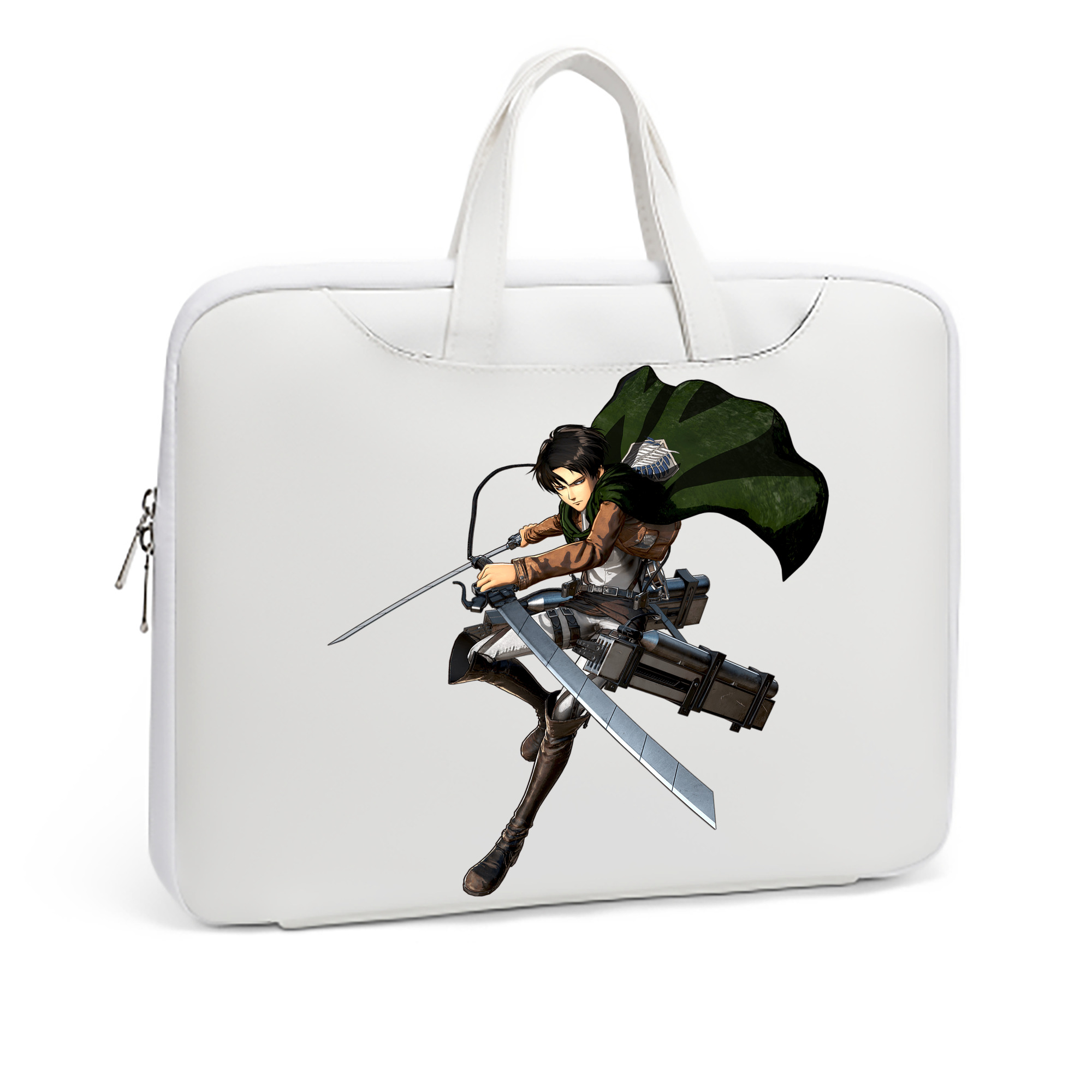 （画像用） 進撃の巨人 リヴァイ·アッカーマン Attack on Titan Levi Ackerman レザーラップトップバッグ　ノートパソコンケース