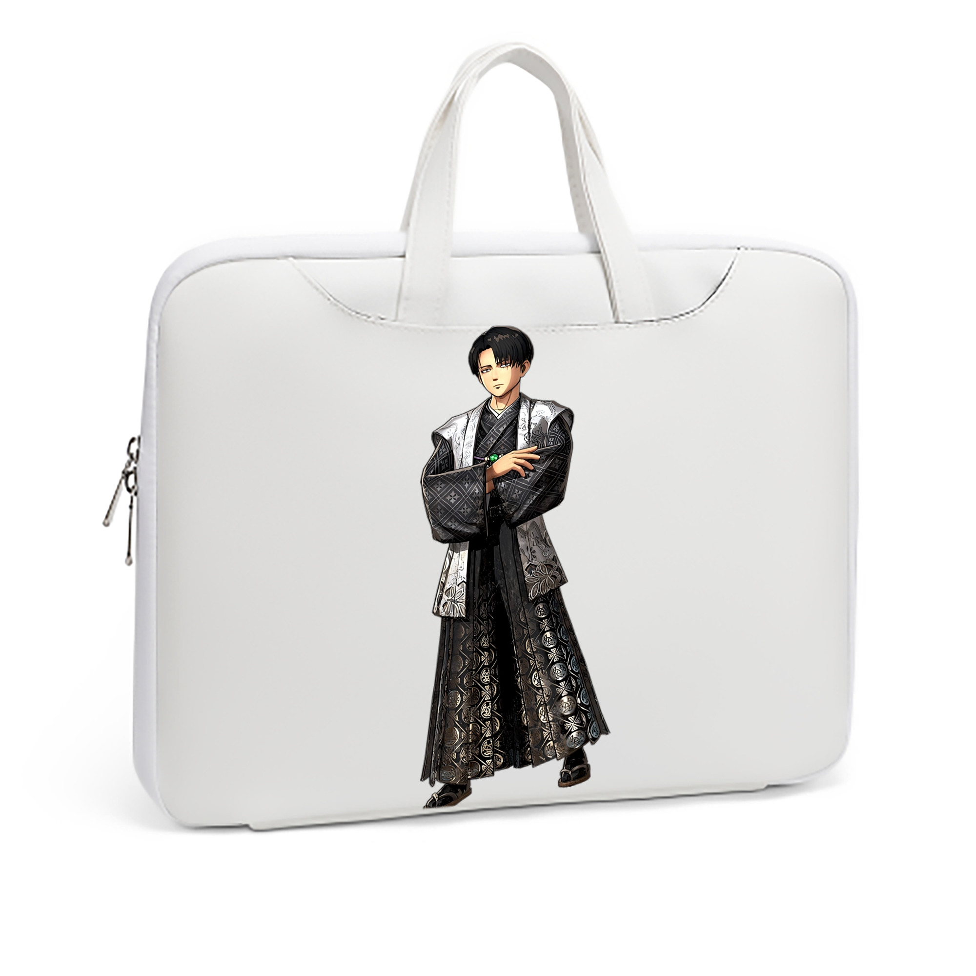 （画像用） 進撃の巨人 リヴァイ·アッカーマン Attack on Titan Levi Ackerman レザーラップトップバッグ　ノートパソコンケース