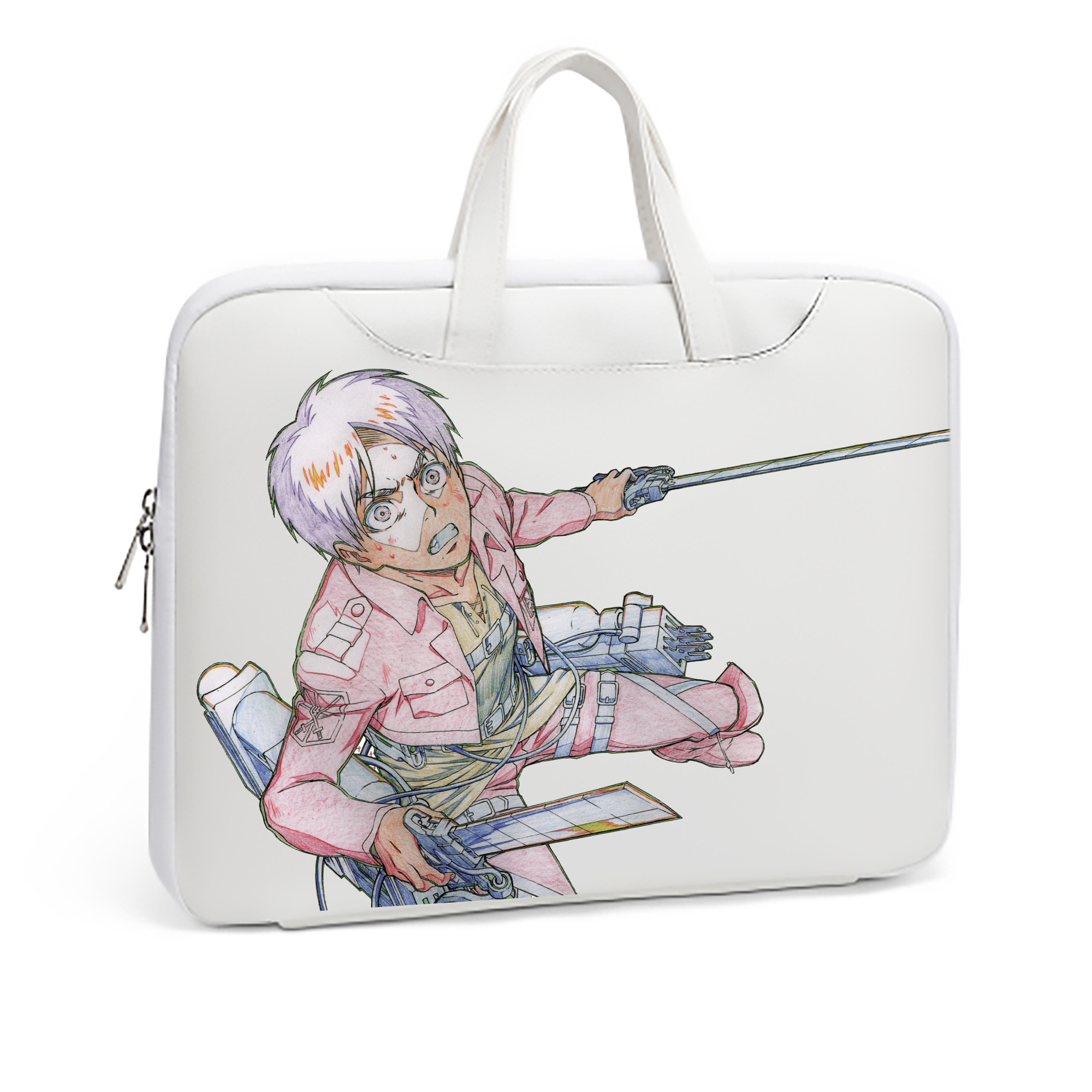 （画像用） 進撃の巨人 エレン･イェーガー Attack on Titan Eren Jäger レザーラップトップバッグ　ノートパソコンケース
