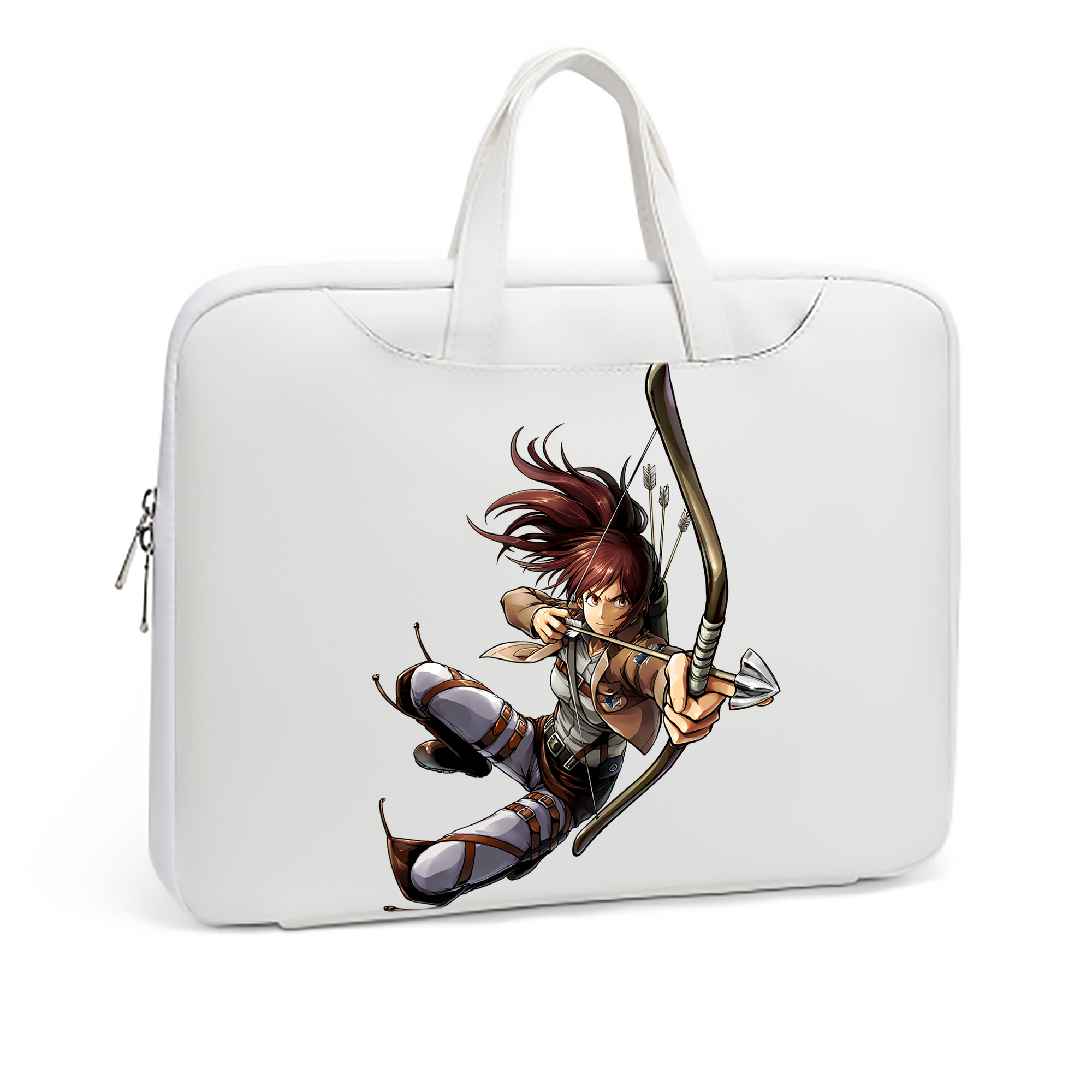 （画像用） 進撃の巨人 サシャ·ブラウス Attack on Titan Sasha Blaus レザーラップトップバッグ　ノートパソコンケース
