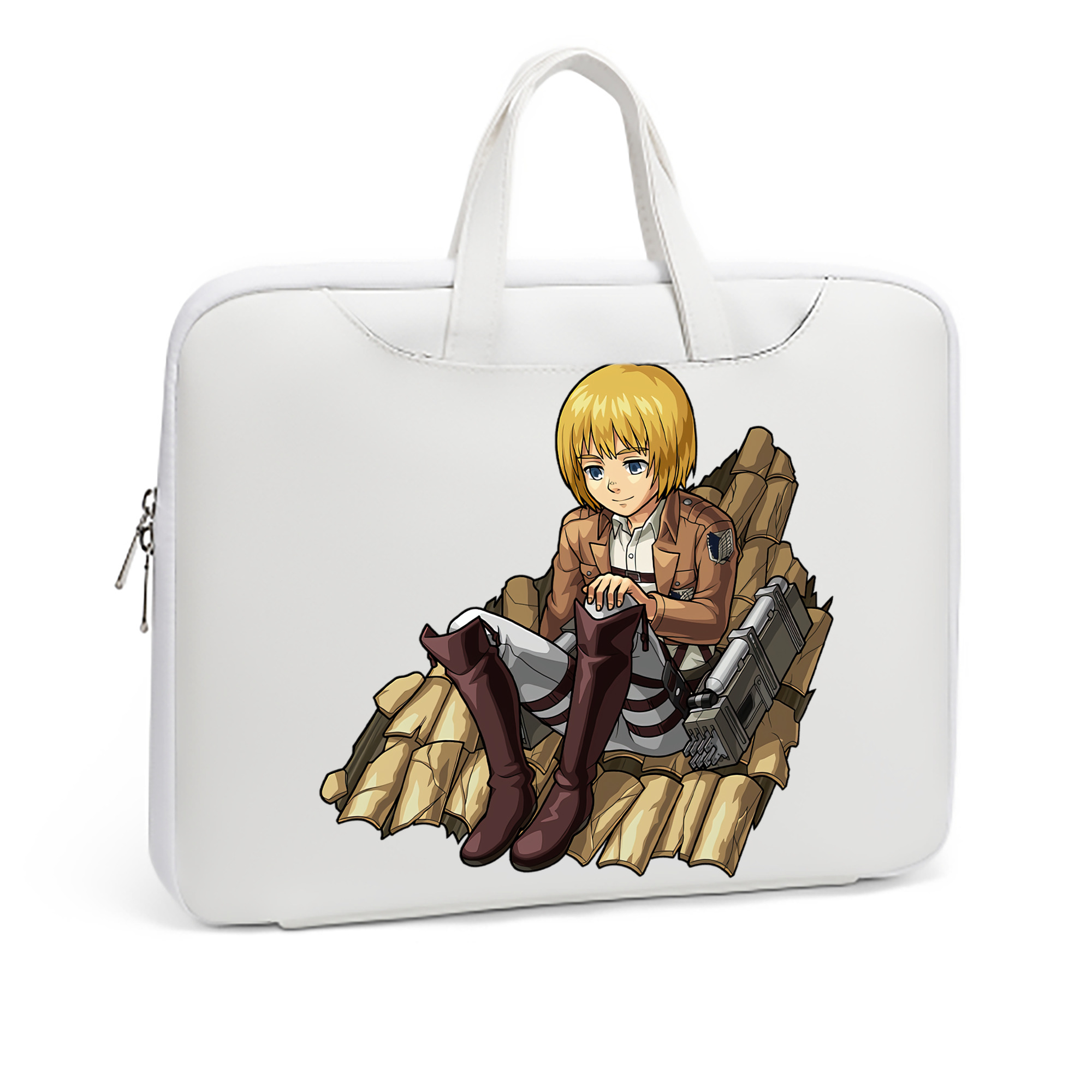 （画像用） 進撃の巨人 アルミン·アルレルト Attack on Titan Armin Arlert レザーラップトップバッグ　ノートパソコンケース