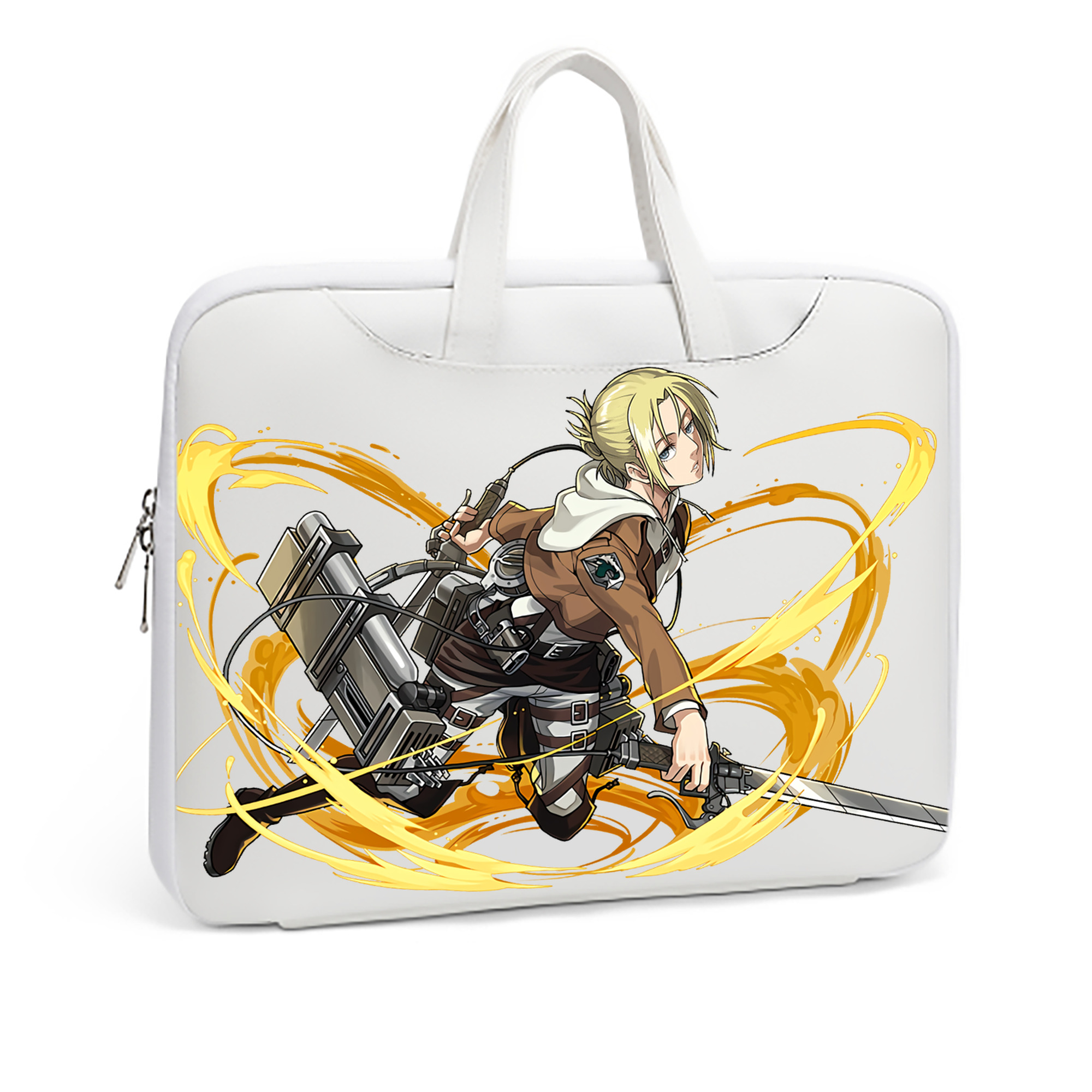 （画像用） 進撃の巨人 アニ・レオンハート Attack on Titan Annie Leonhart レザーラップトップバッグ　ノートパソコンケース