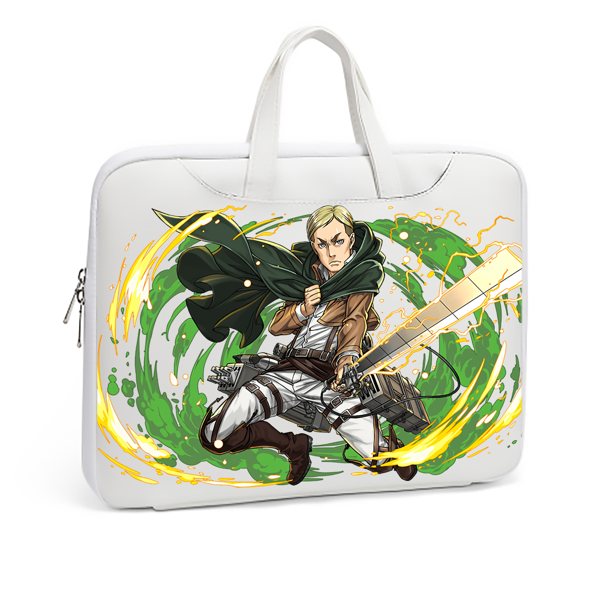 （画像用） 進撃の巨人 エルヴィン・スミス Attack on Titan Erwin Smith レザーラップトップバッグ　ノートパソコンケース