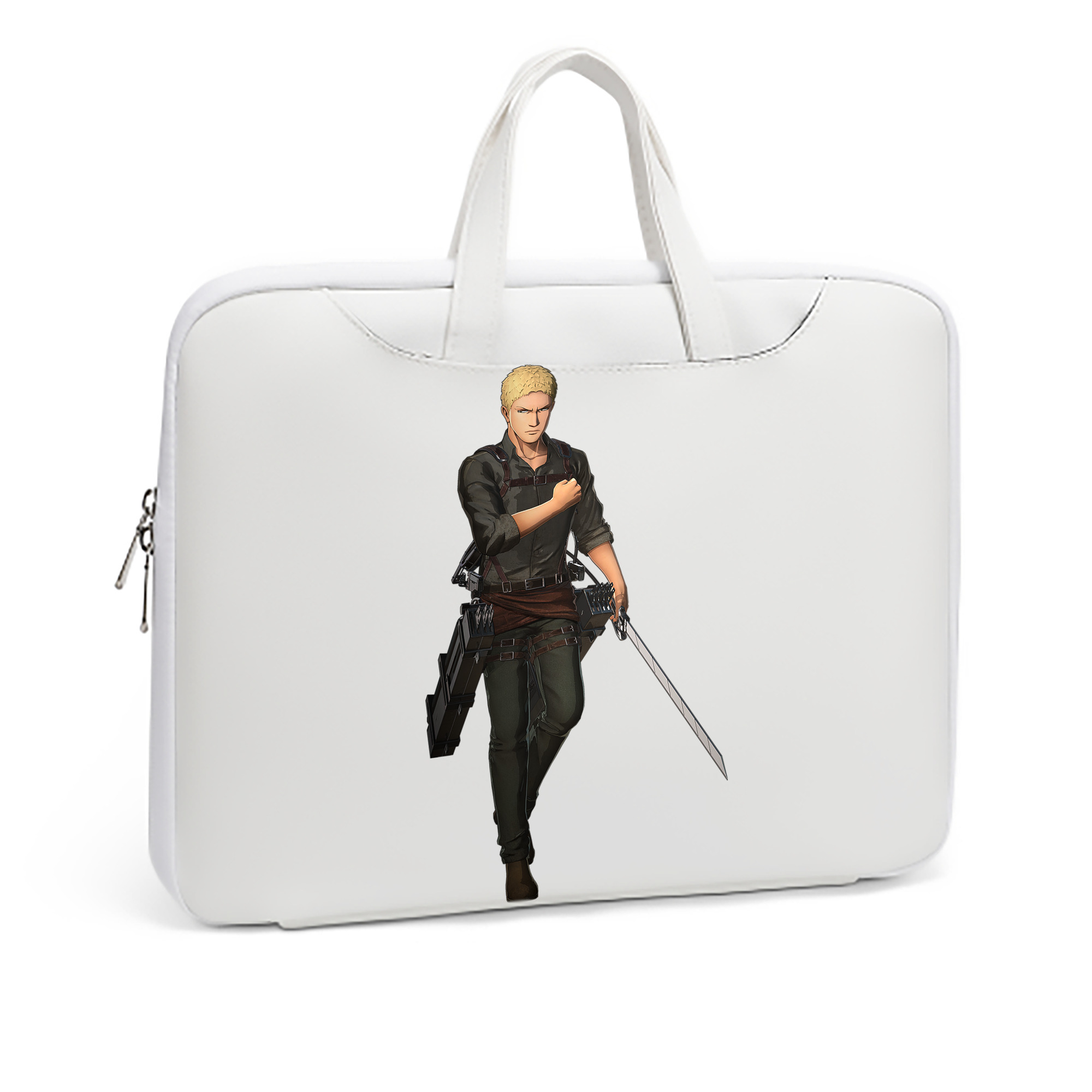 （画像用） 進撃の巨人 ライナー・ブラウン Attack on Titan Reiner Braun レザーラップトップバッグ　ノートパソコンケース