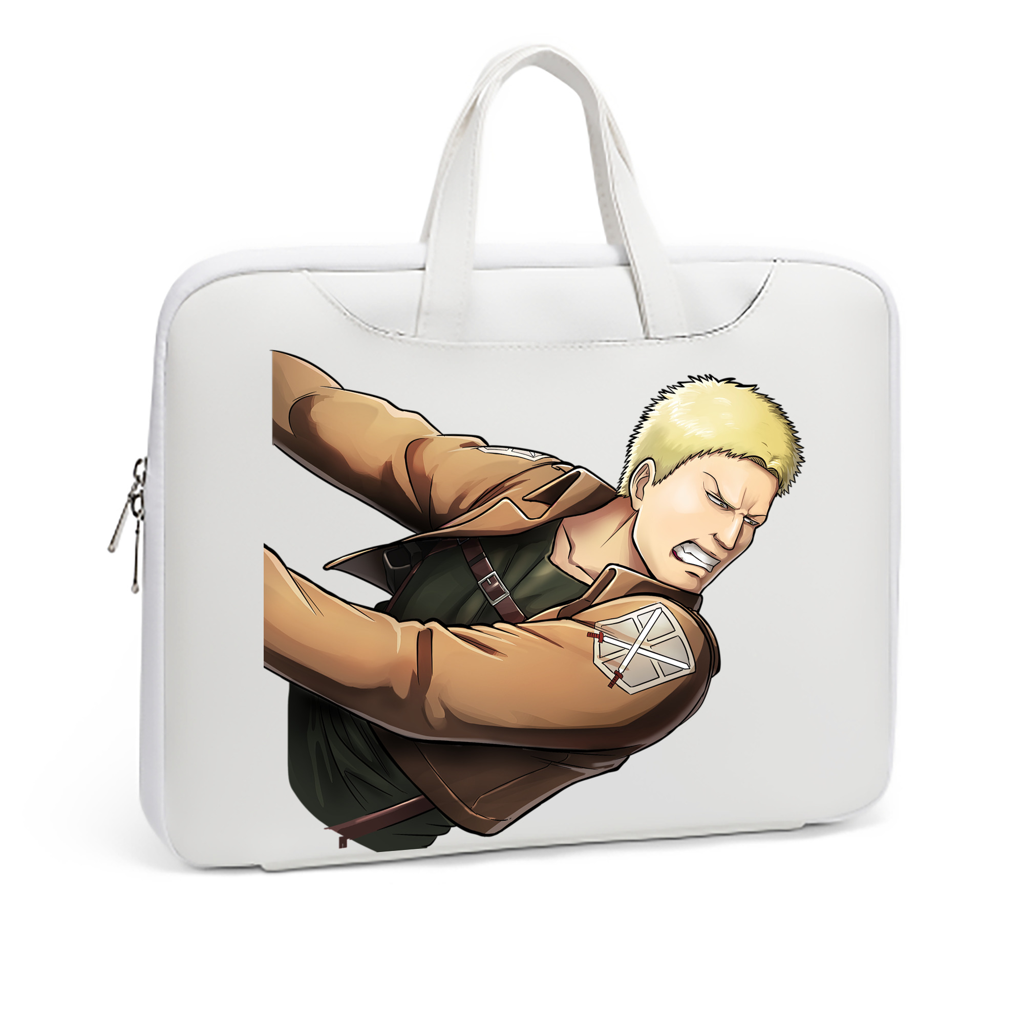 （画像用） 進撃の巨人 ライナー・ブラウン Attack on Titan Reiner Braun レザーラップトップバッグ　ノートパソコンケース