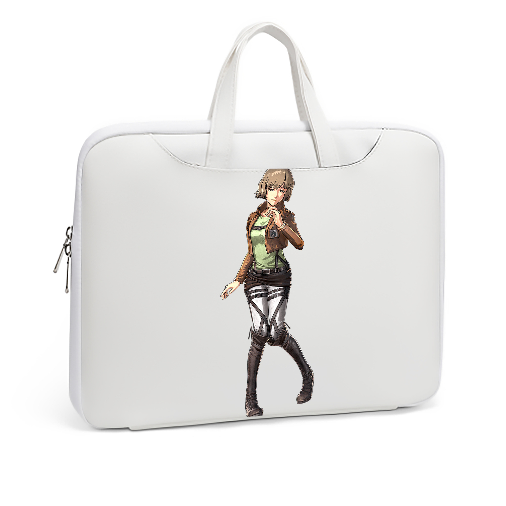 （画像用） 進撃の巨人 ヒツチ Attack on Titan Hitch レザーラップトップバッグ　ノートパソコンケース
