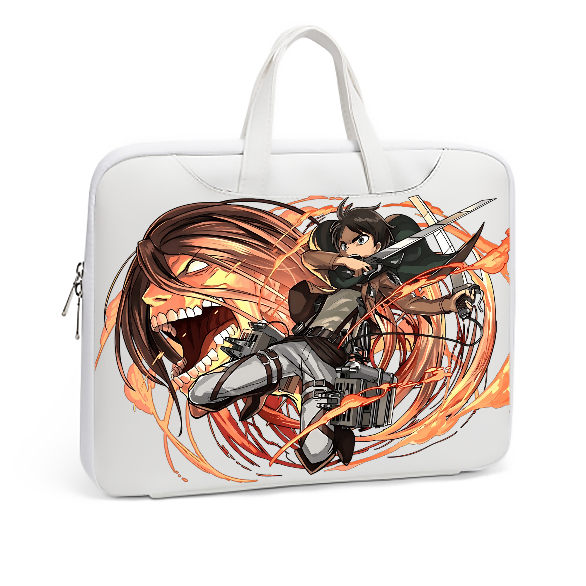 （画像用） 進撃の巨人 エレン･イェーガー Attack on Titan Eren Jäger レザーラップトップバッグ　ノートパソコンケース