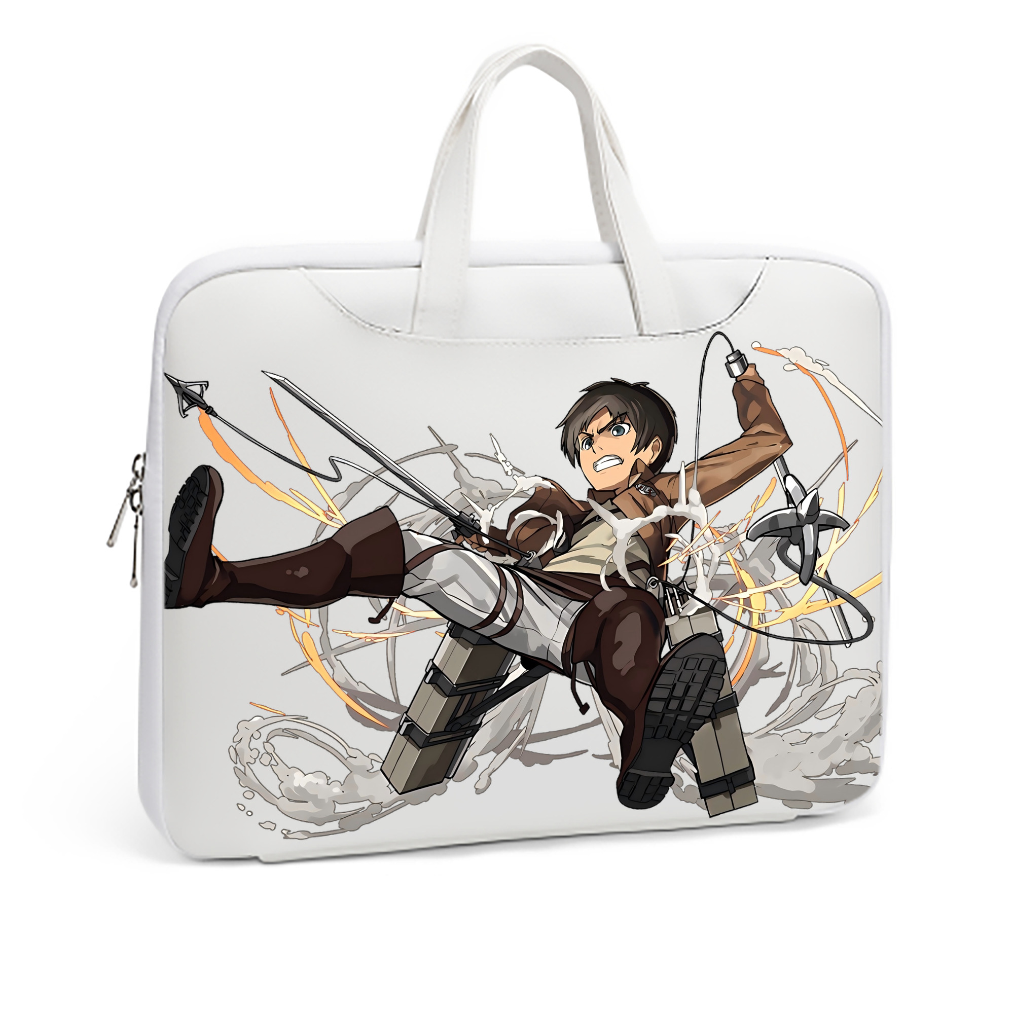 （画像用） 進撃の巨人 エレン･イェーガー Attack on Titan Eren Jäger レザーラップトップバッグ　ノートパソコンケース