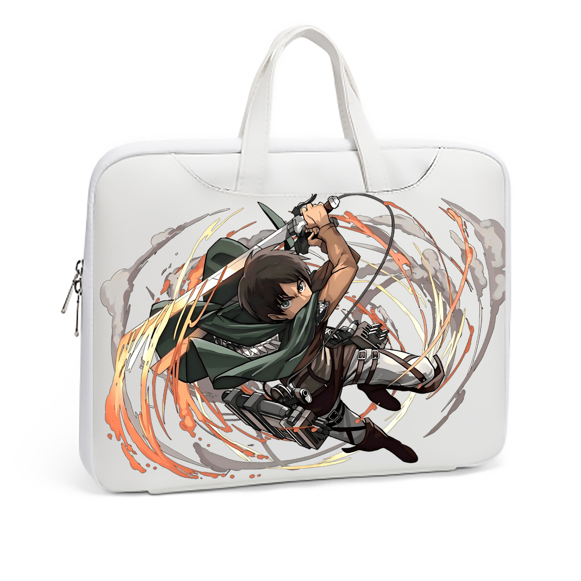 （画像用） 進撃の巨人 エレン･イェーガー Attack on Titan Eren Jäger レザーラップトップバッグ　ノートパソコンケース