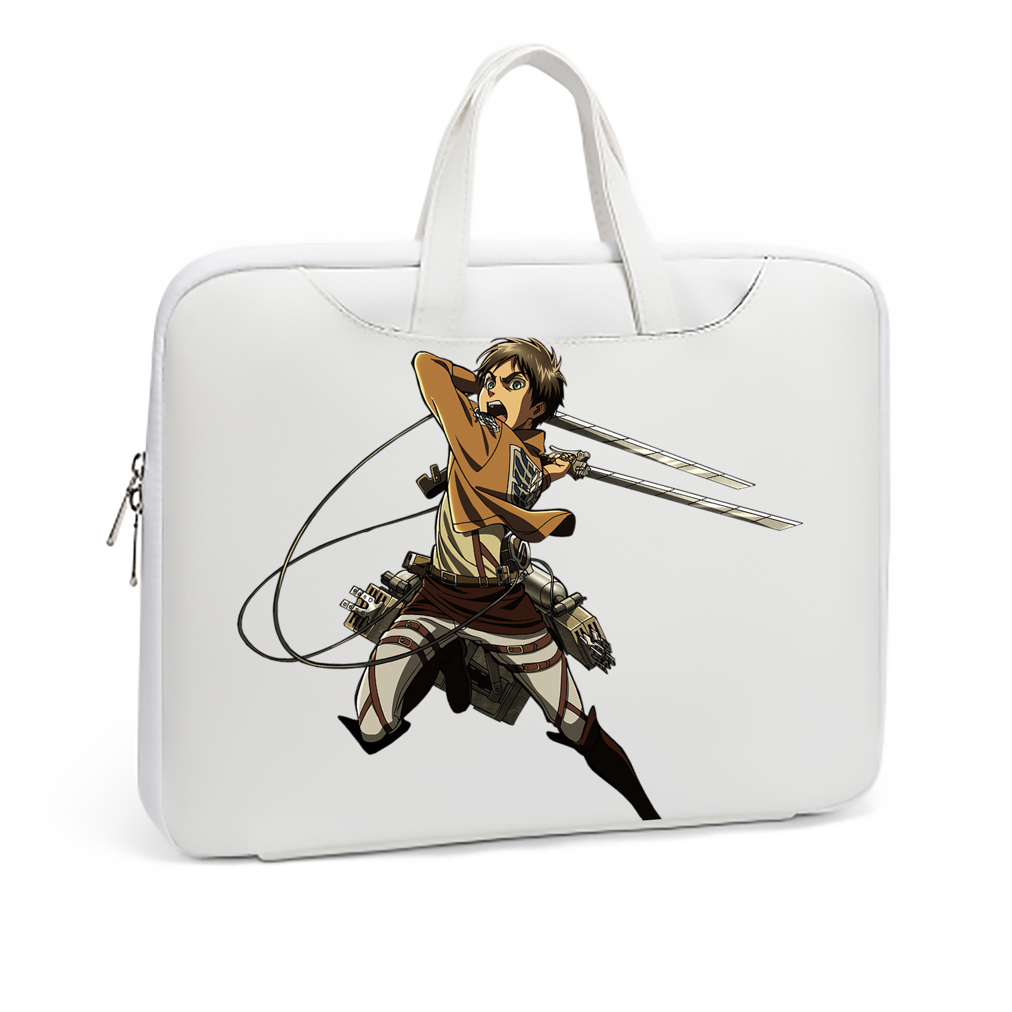 （画像用） 進撃の巨人 エレン･イェーガー Attack on Titan Eren Jäger レザーラップトップバッグ　ノートパソコンケース