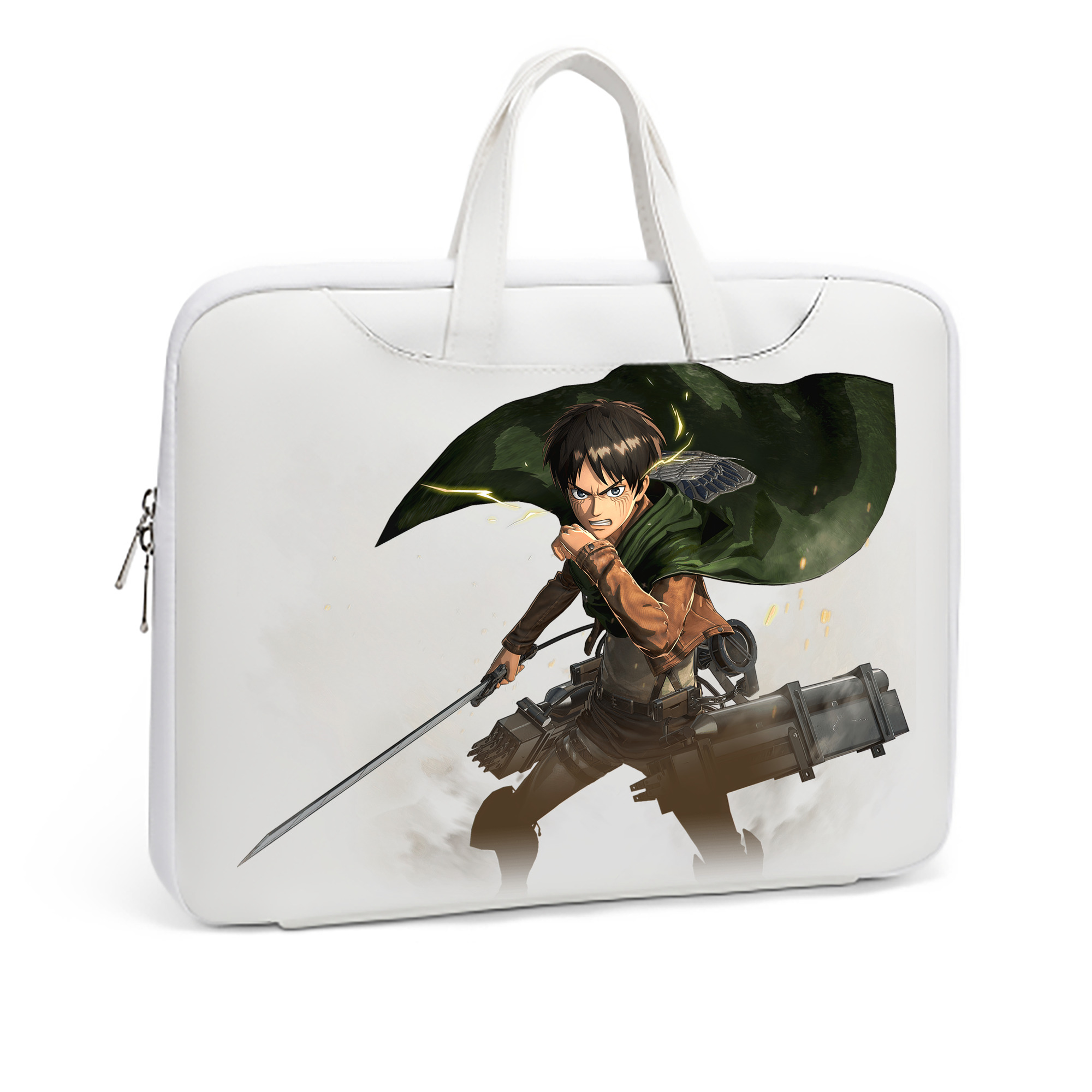 （画像用） 進撃の巨人 エレン･イェーガー Attack on Titan Eren Jäger レザーラップトップバッグ　ノートパソコンケース
