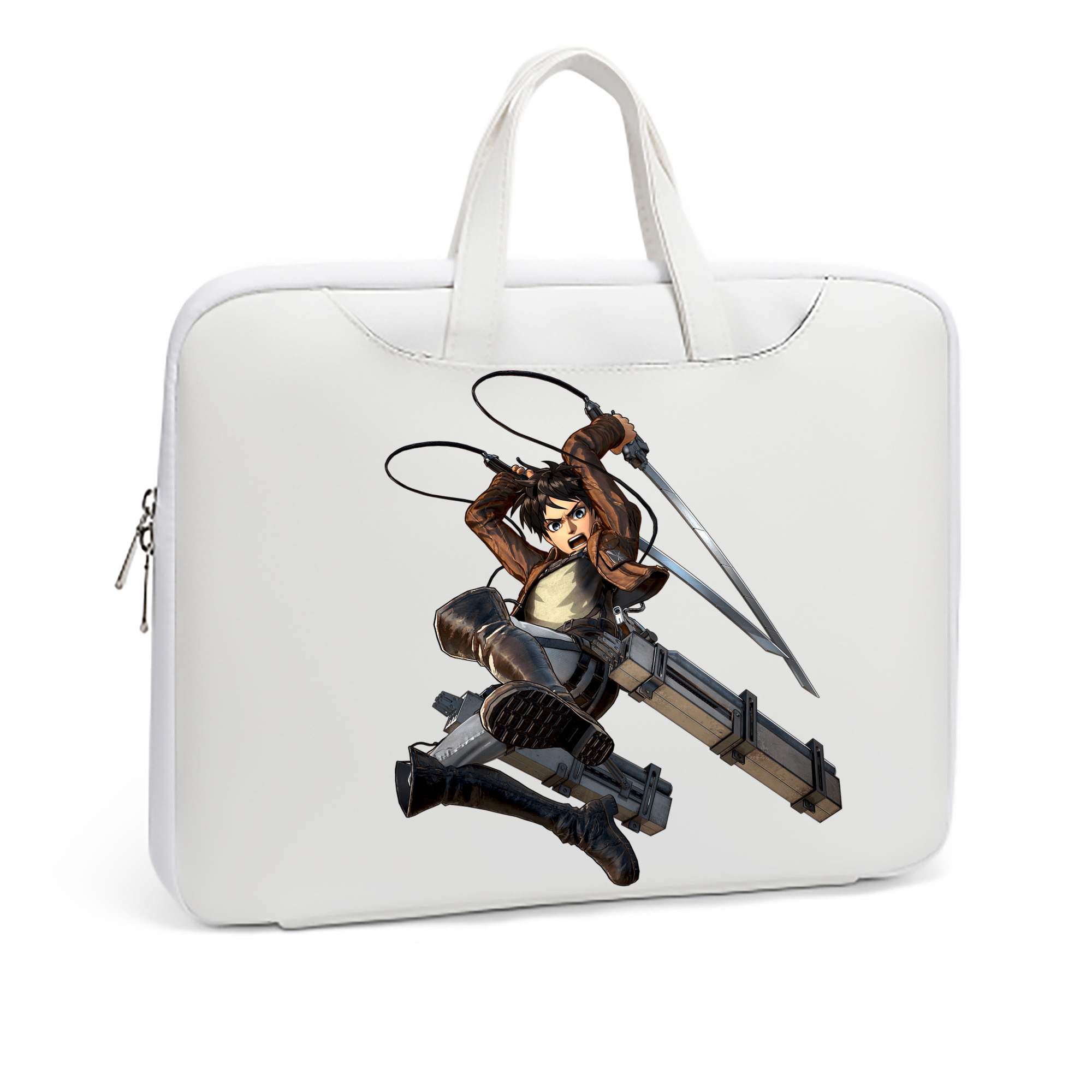 （画像用） 進撃の巨人 エレン･イェーガー Attack on Titan Eren Jäger レザーラップトップバッグ　ノートパソコンケース