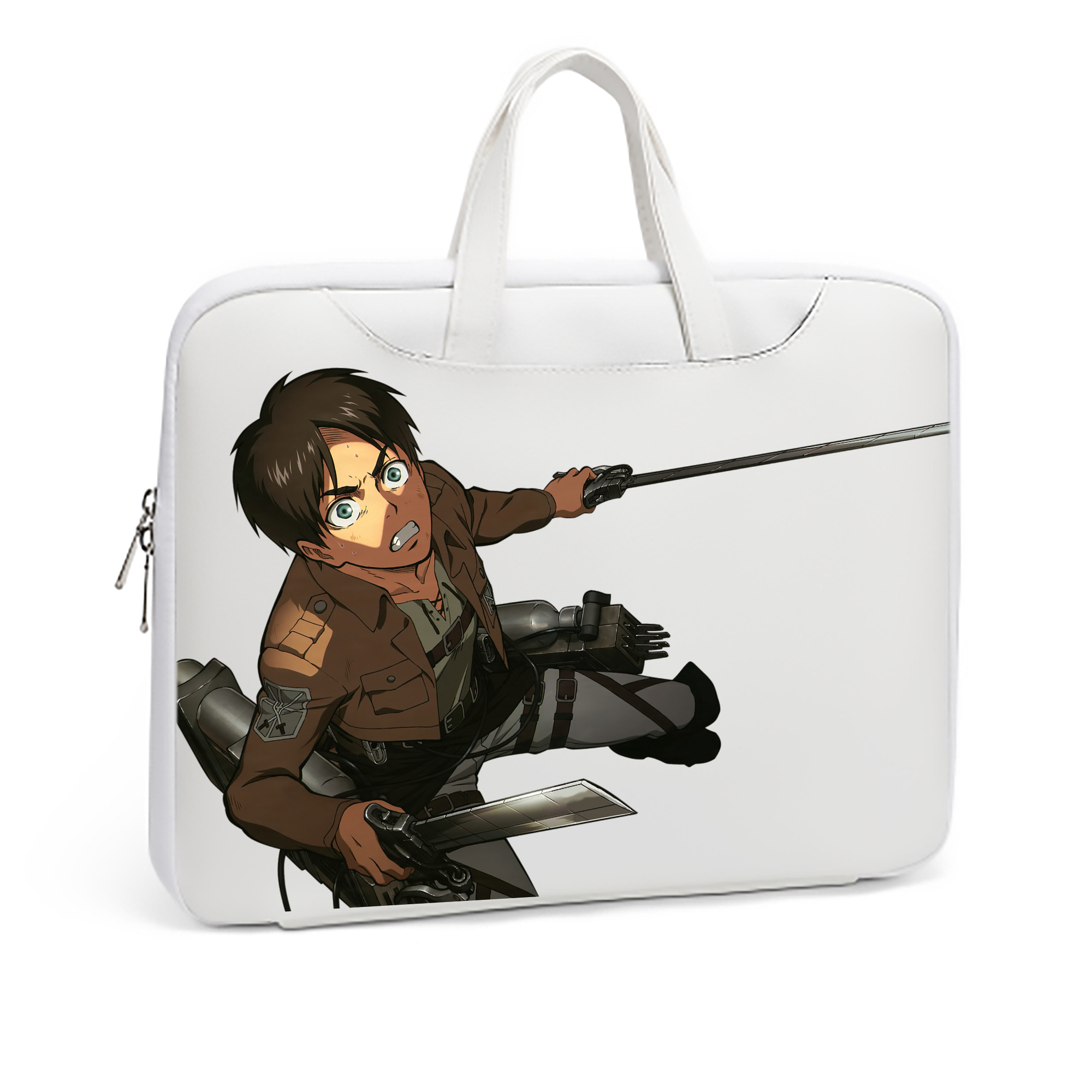 （画像用） 進撃の巨人 エレン･イェーガー Attack on Titan Eren Jäger レザーラップトップバッグ　ノートパソコンケース