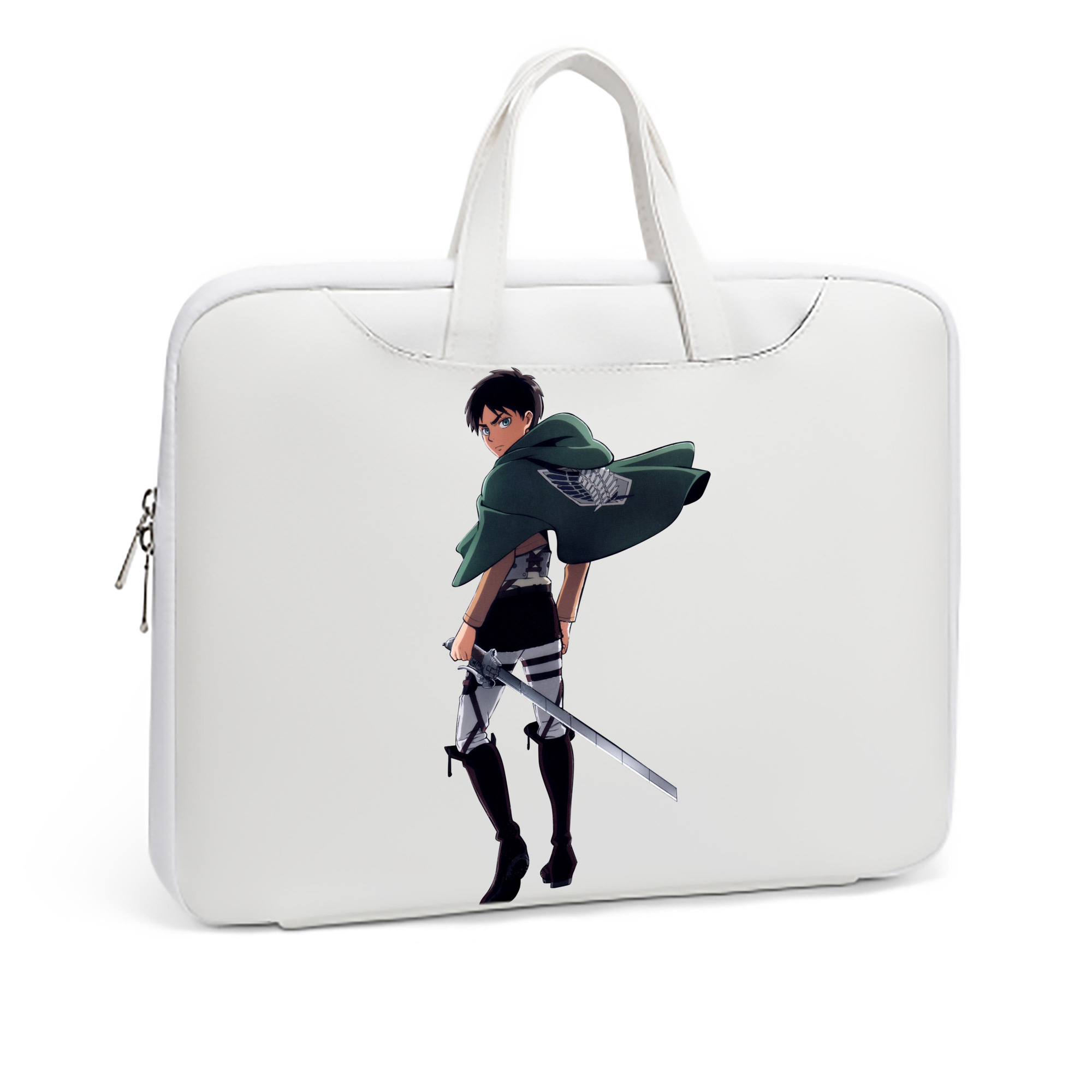 （画像用） 進撃の巨人 エレン･イェーガー Attack on Titan Eren Jäger レザーラップトップバッグ　ノートパソコンケース