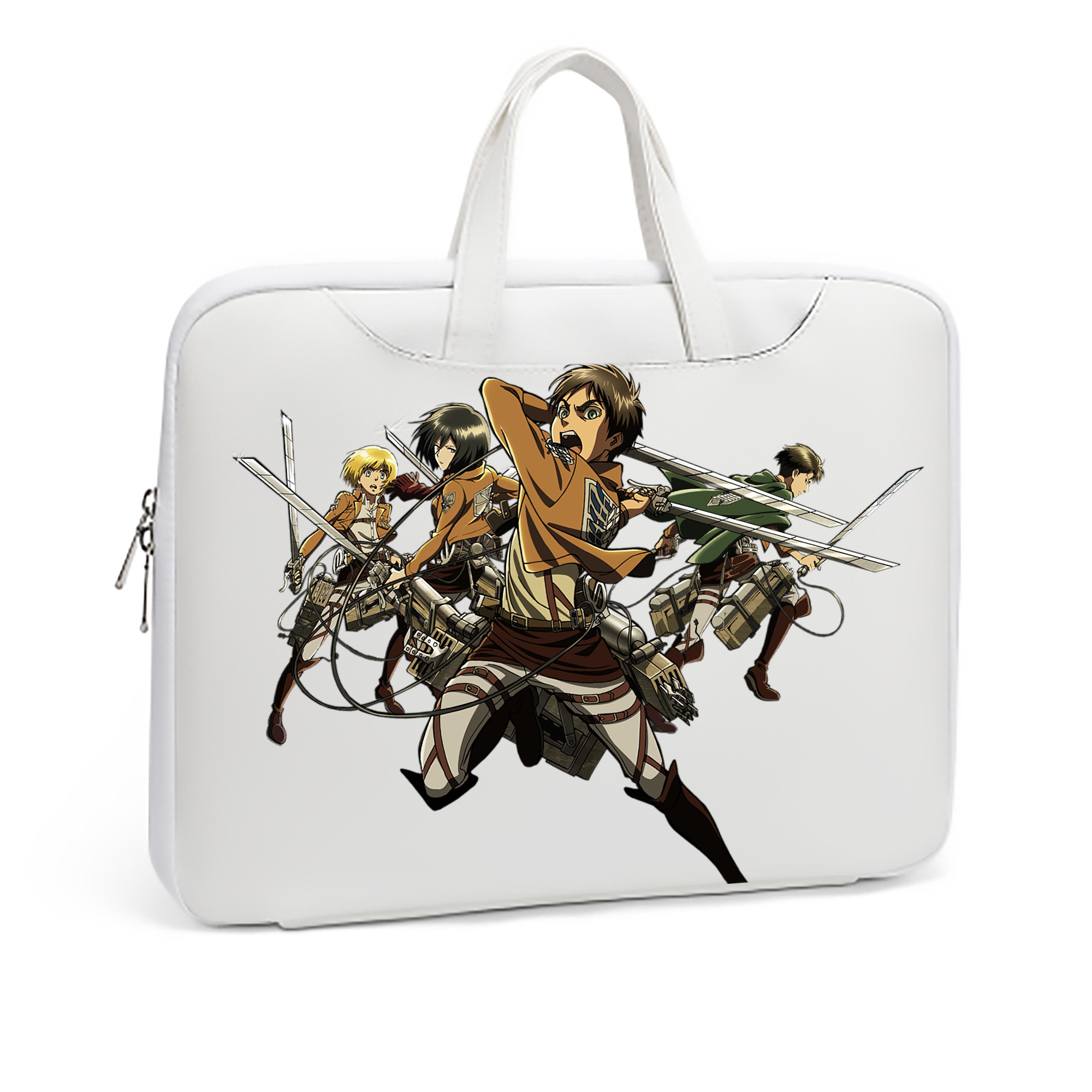 （画像用） 進撃の巨人 エレン･イェーガー Attack on Titan Eren Jäger レザーラップトップバッグ　ノートパソコンケース