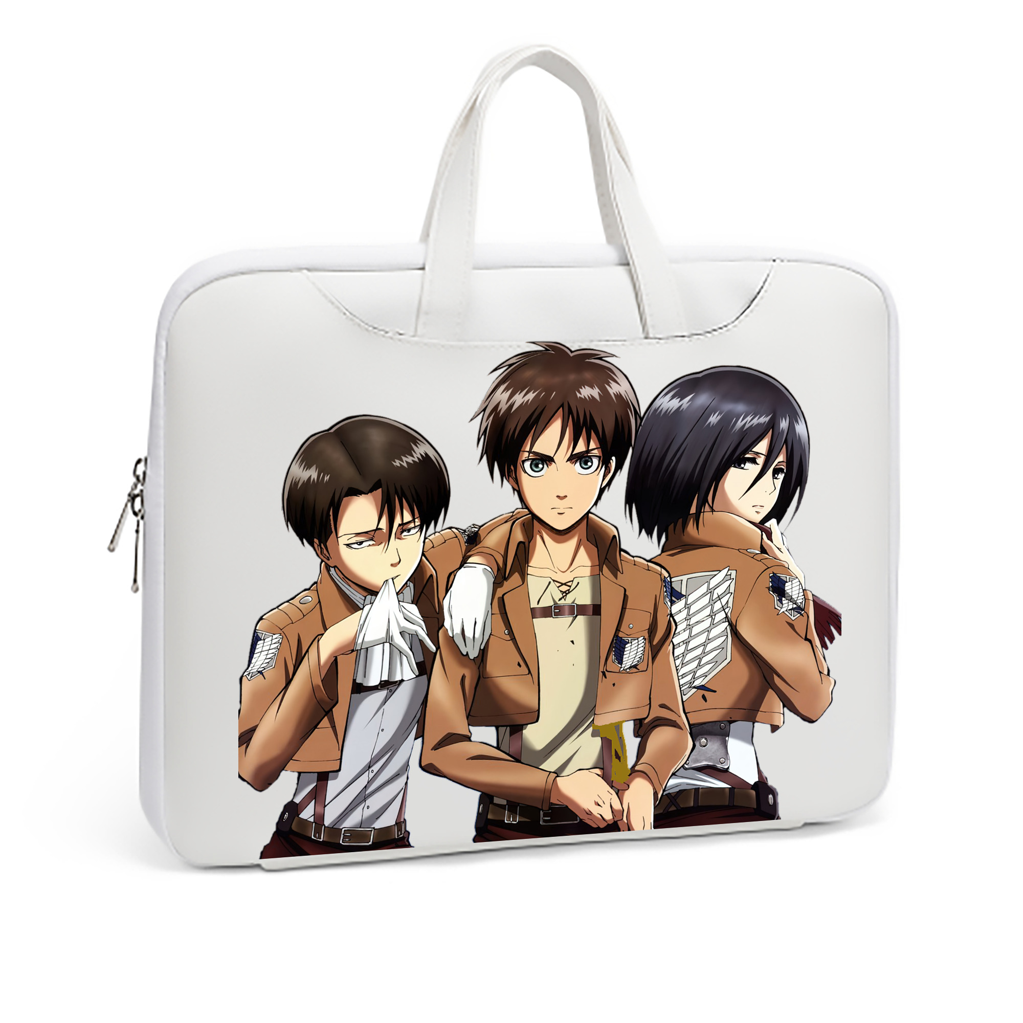 （画像用） 進撃の巨人 エレン･イェーガー Attack on Titan Eren Jäger レザーラップトップバッグ　ノートパソコンケース