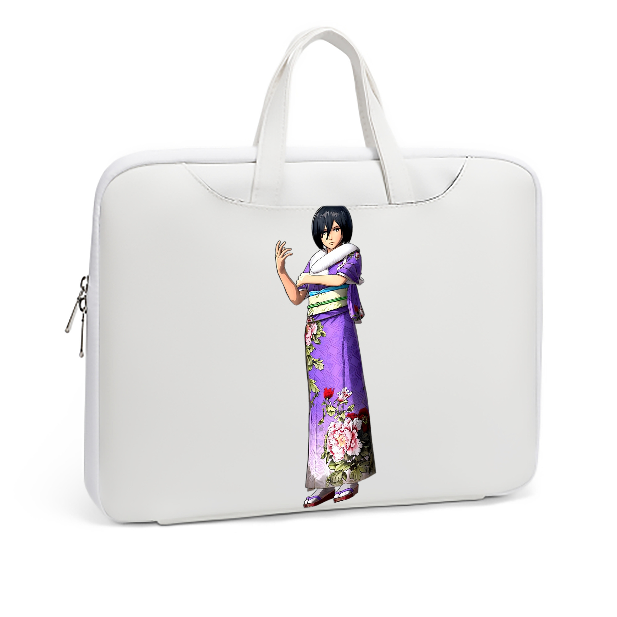 （画像用） 進撃の巨人 ミカサ·アッカーマン Attack on Titan Mikasa Ackerman レザーラップトップバッグ　ノートパソコンケース