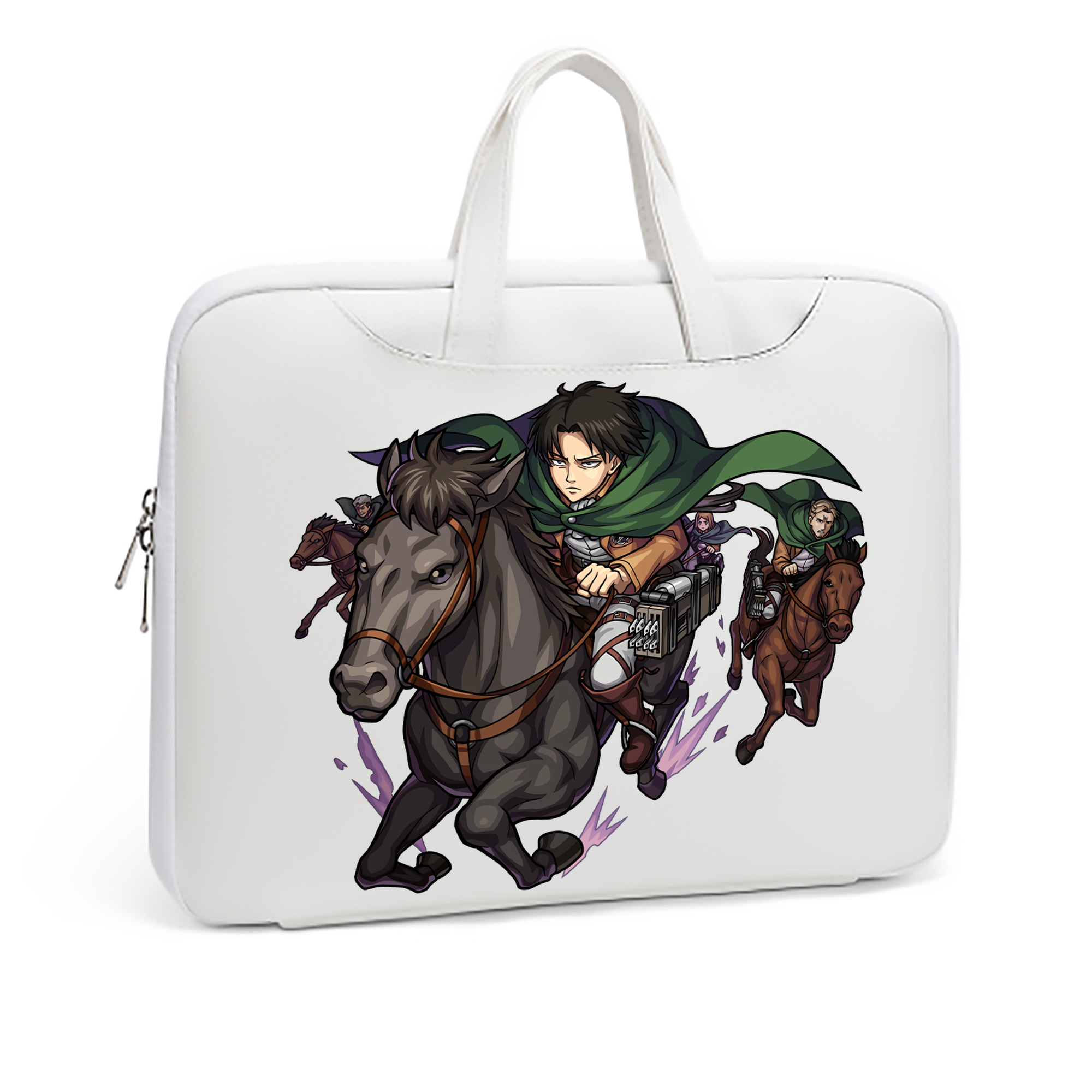 （画像用） 進撃の巨人 リヴァイ·アッカーマン Attack on Titan Levi Ackerman レザーラップトップバッグ　ノートパソコンケース