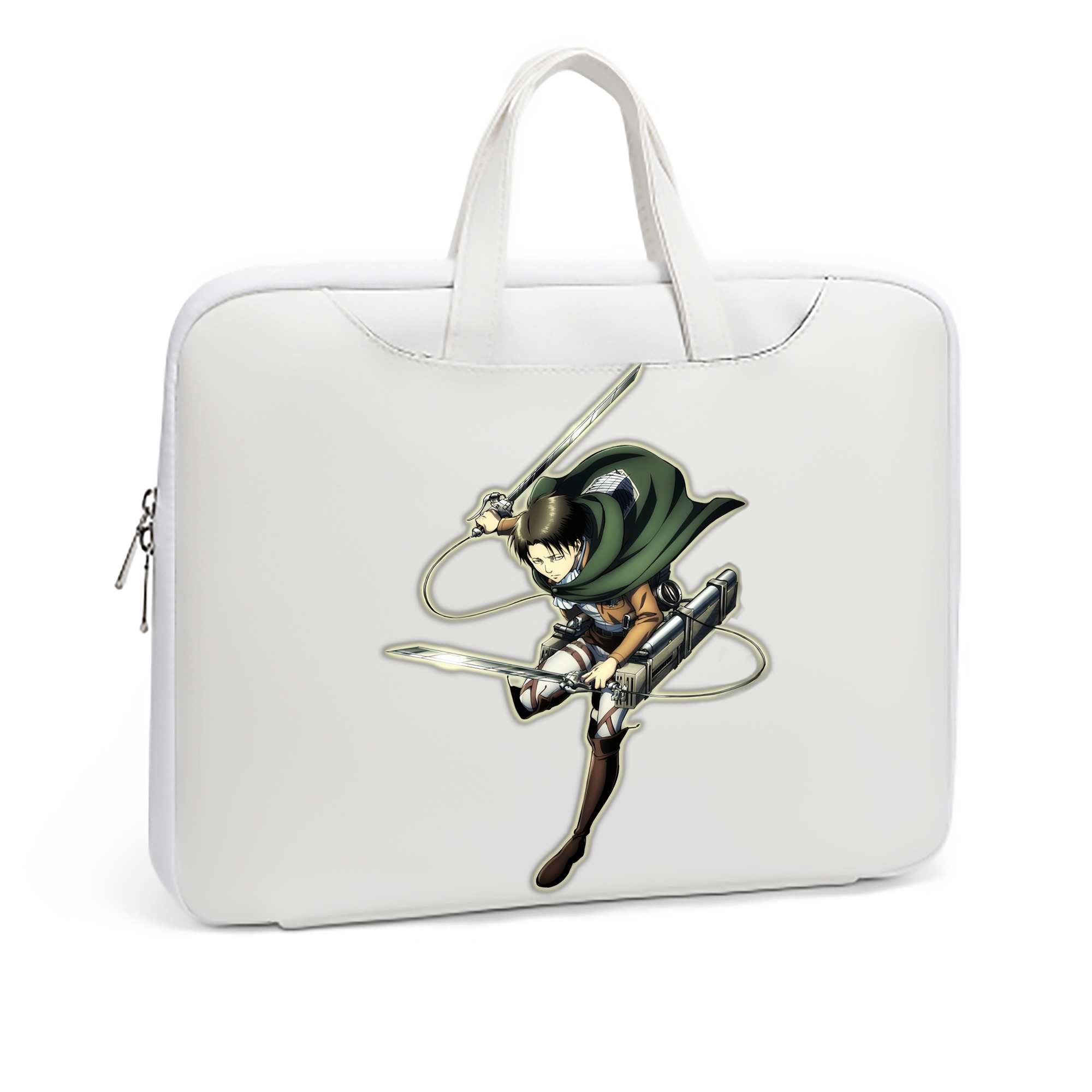 （画像用） 進撃の巨人 リヴァイ·アッカーマン Attack on Titan Levi Ackerman レザーラップトップバッグ　ノートパソコンケース