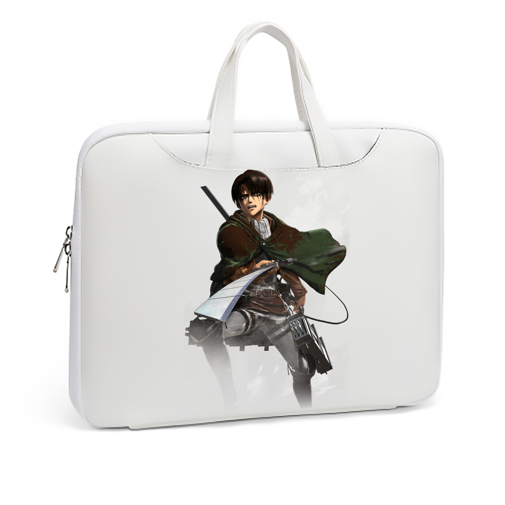（画像用） 進撃の巨人 リヴァイ·アッカーマン Attack on Titan Levi Ackerman レザーラップトップバッグ　ノートパソコンケース