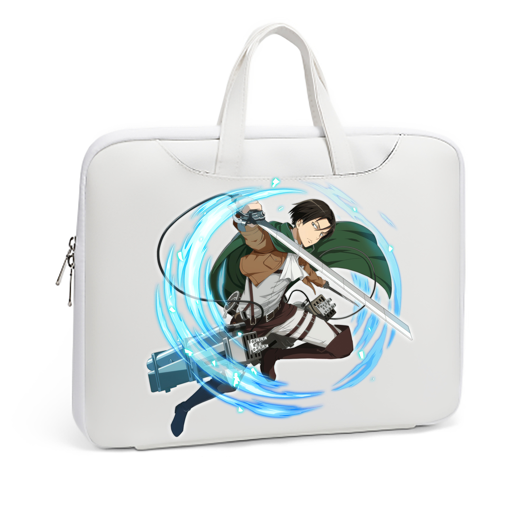 （画像用） 進撃の巨人 リヴァイ·アッカーマン Attack on Titan Levi Ackerman レザーラップトップバッグ　ノートパソコンケース