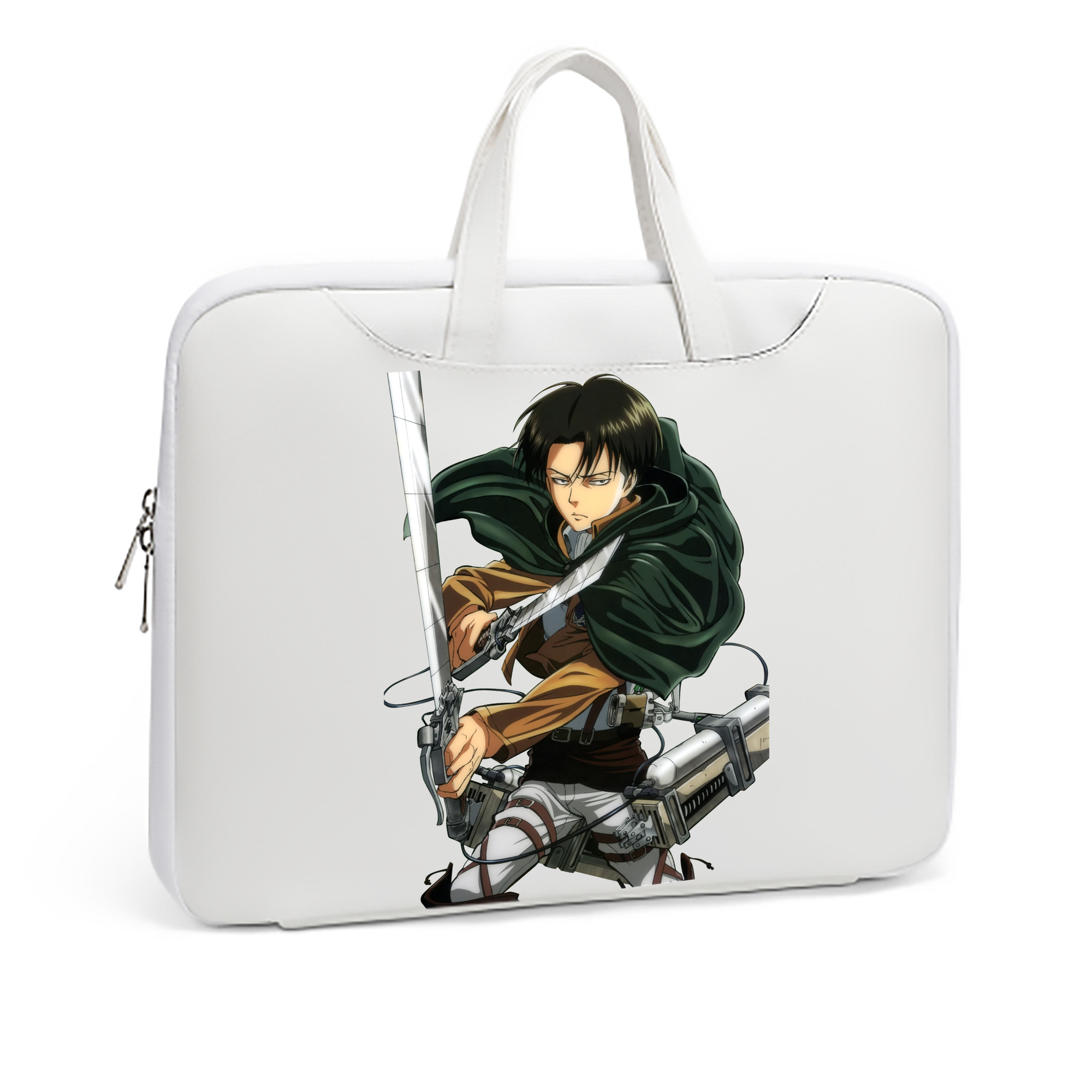 （画像用） 進撃の巨人 リヴァイ·アッカーマン Attack on Titan Levi Ackerman レザーラップトップバッグ　ノートパソコンケース