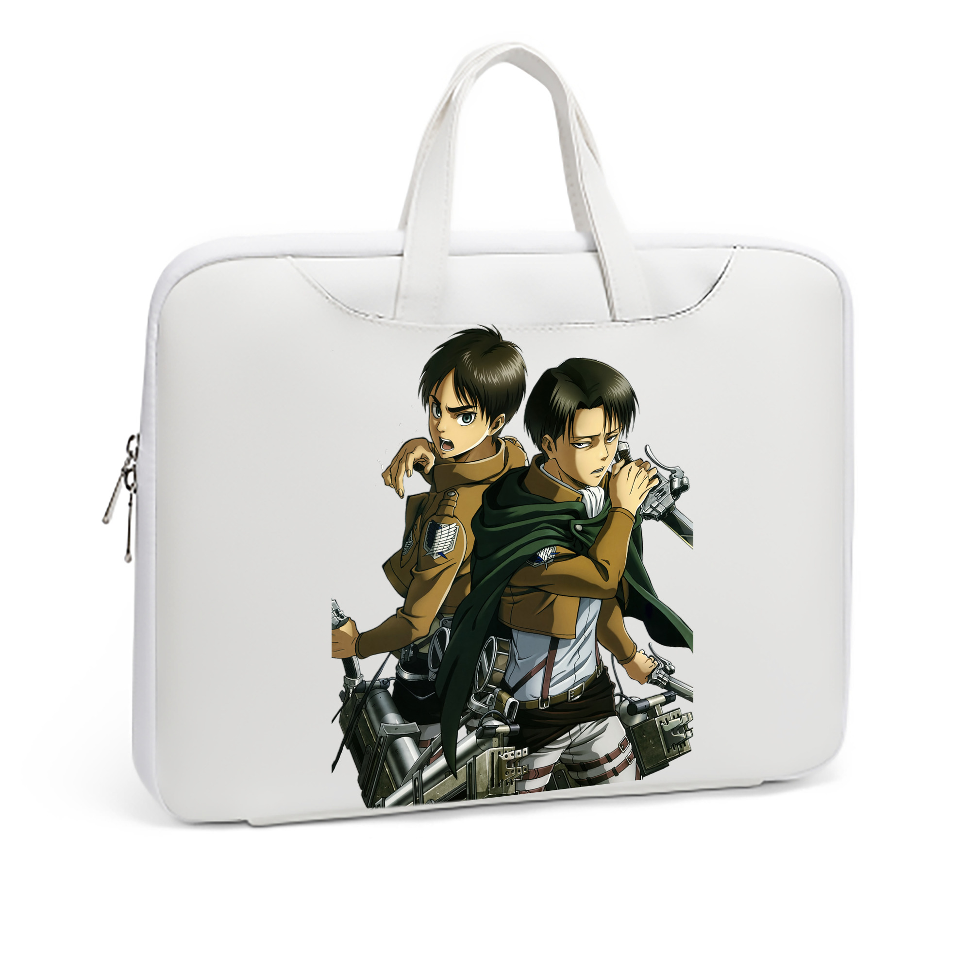 （画像用） 進撃の巨人 リヴァイ·アッカーマン Attack on Titan Levi Ackerman レザーラップトップバッグ　ノートパソコンケース