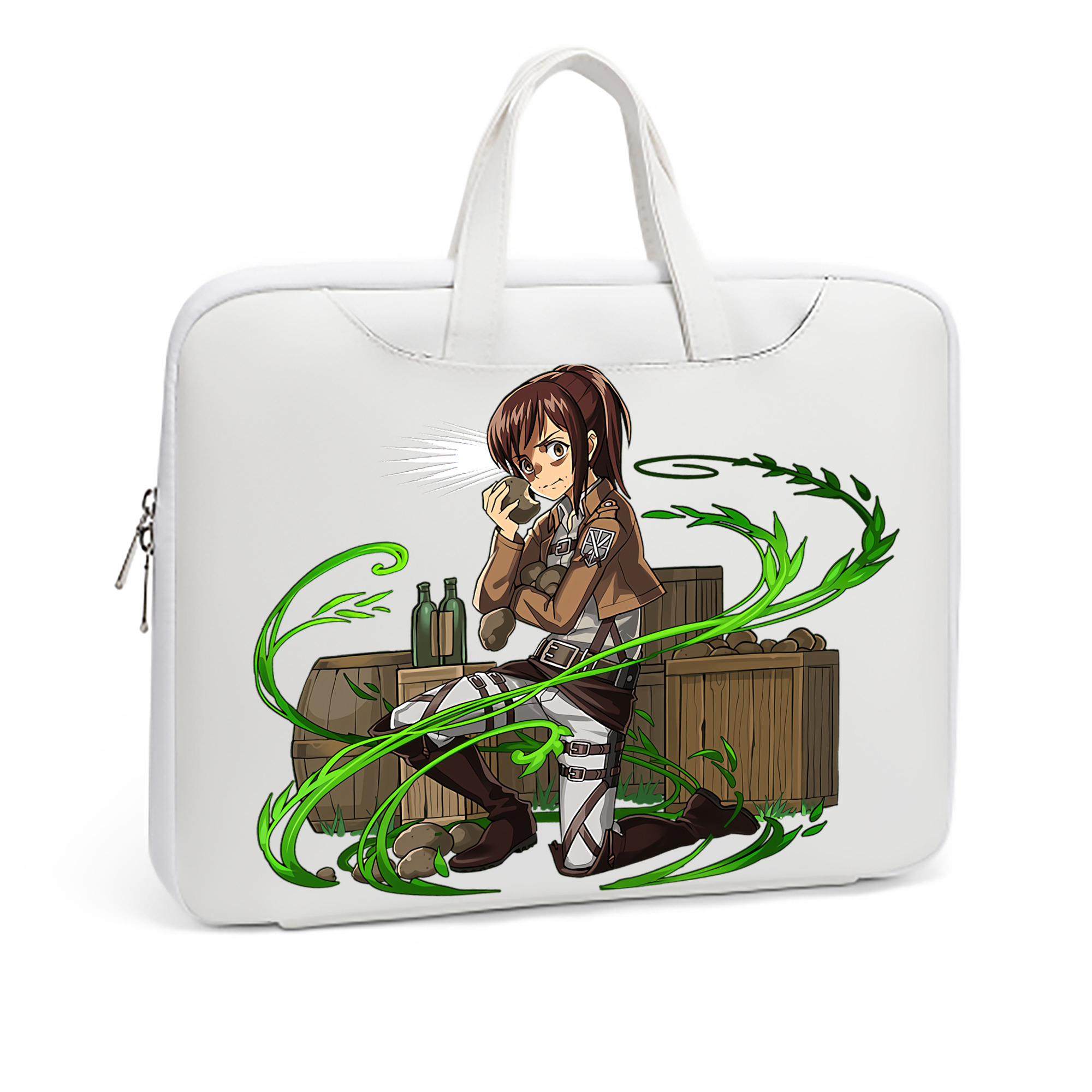 （画像用） 進撃の巨人 サシャ·ブラウス Attack on Titan Sasha Blaus レザーラップトップバッグ　ノートパソコンケース