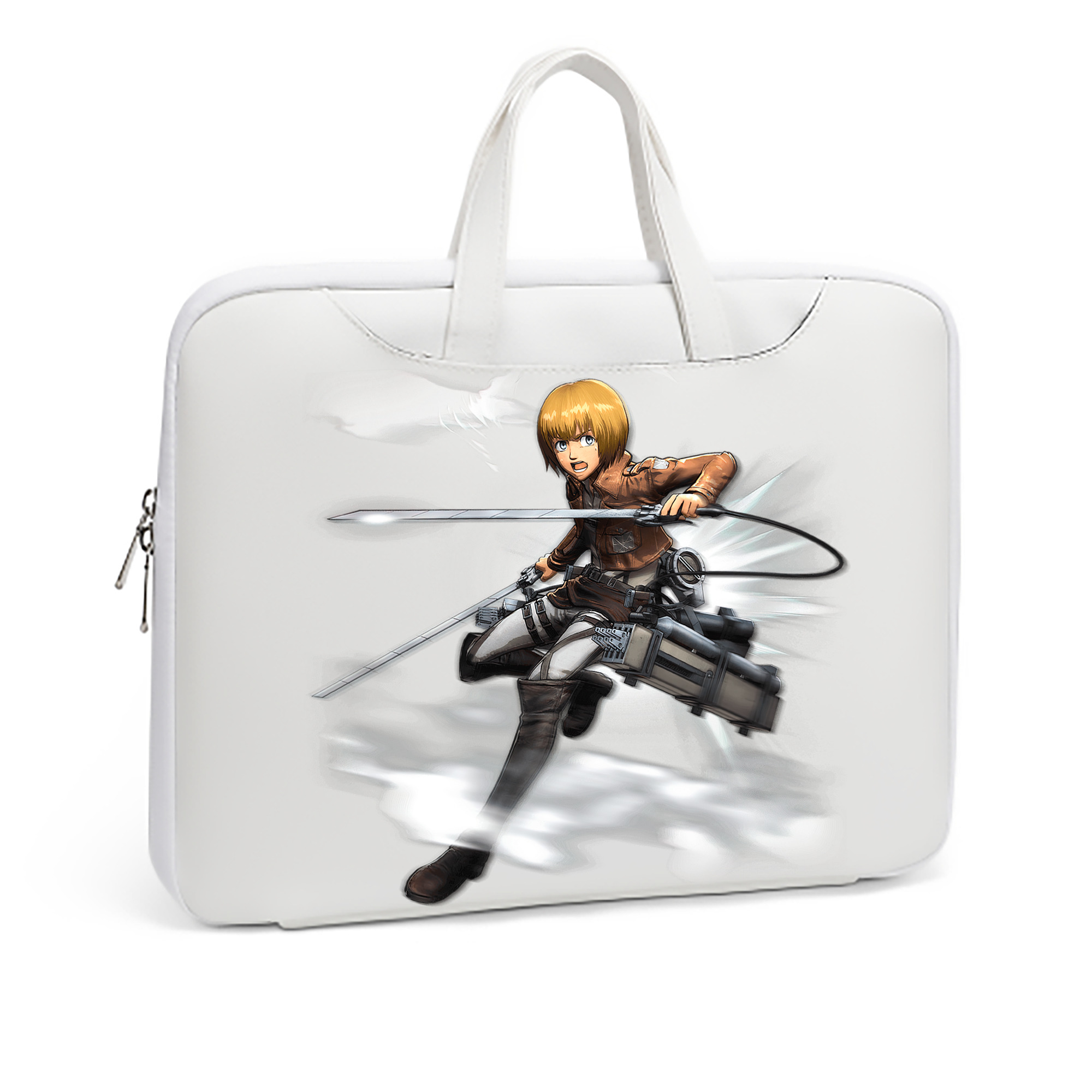 （画像用） 進撃の巨人 アルミン·アルレルト Attack on Titan Armin Arlert レザーラップトップバッグ　ノートパソコンケース