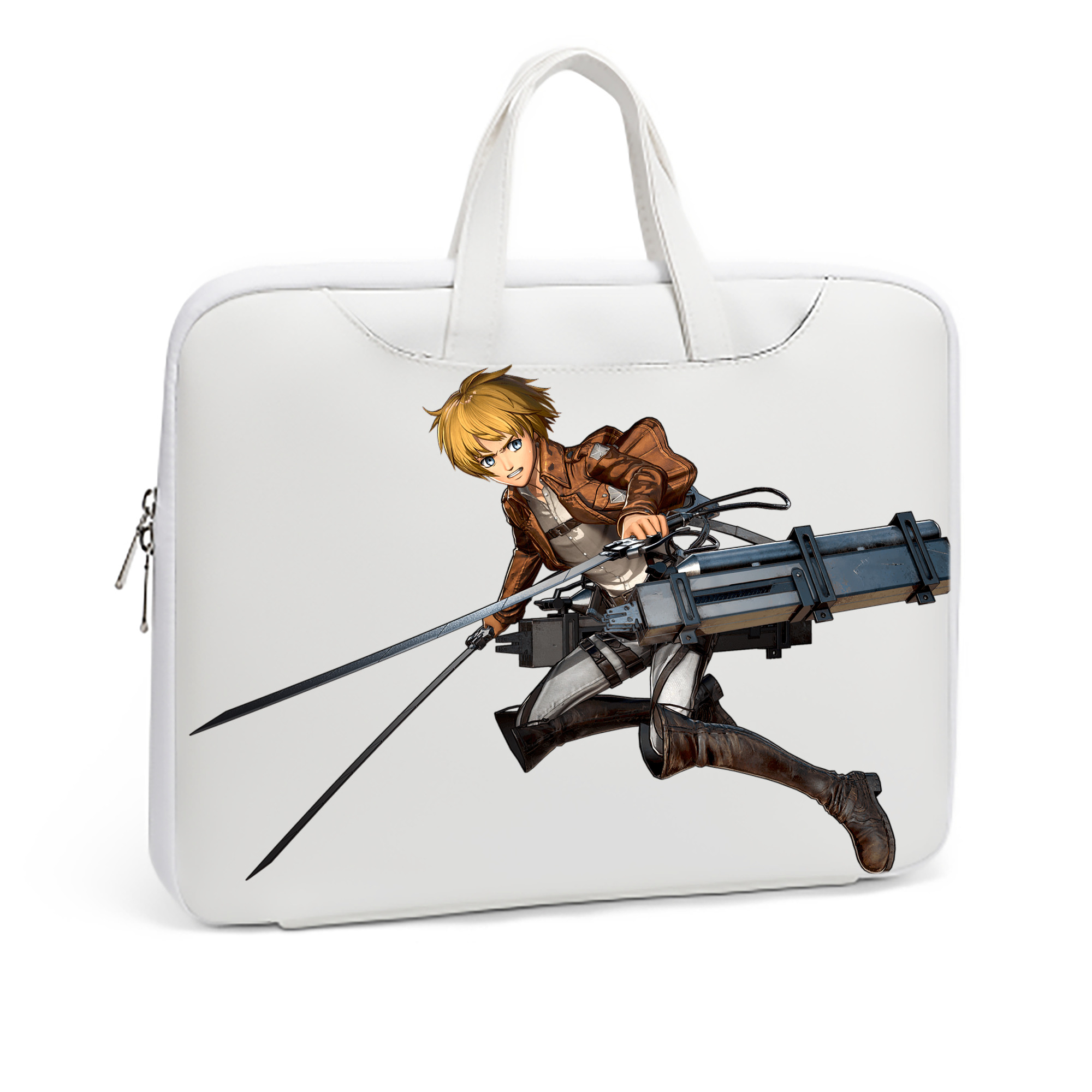 （画像用） 進撃の巨人 アルミン·アルレルト Attack on Titan Armin Arlert レザーラップトップバッグ　ノートパソコンケース