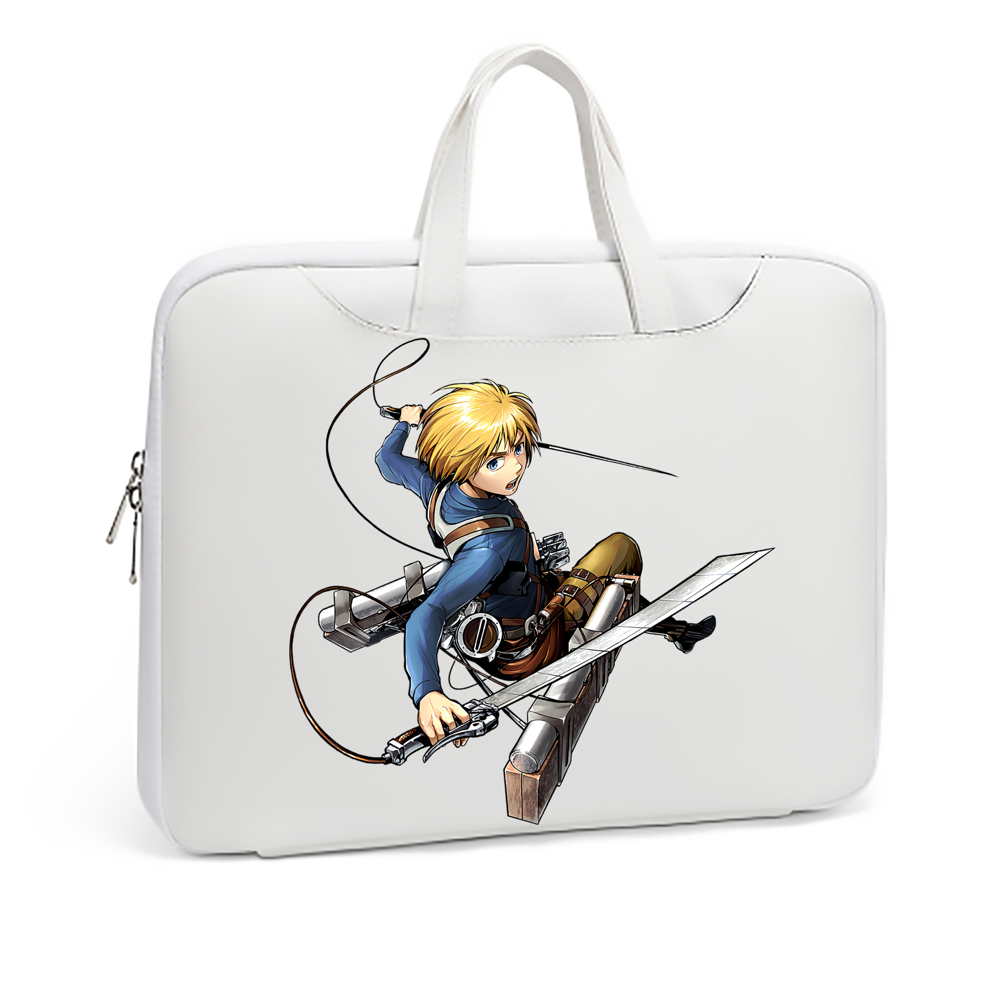 （画像用） 進撃の巨人 アルミン·アルレルト Attack on Titan Armin Arlert レザーラップトップバッグ　ノートパソコンケース