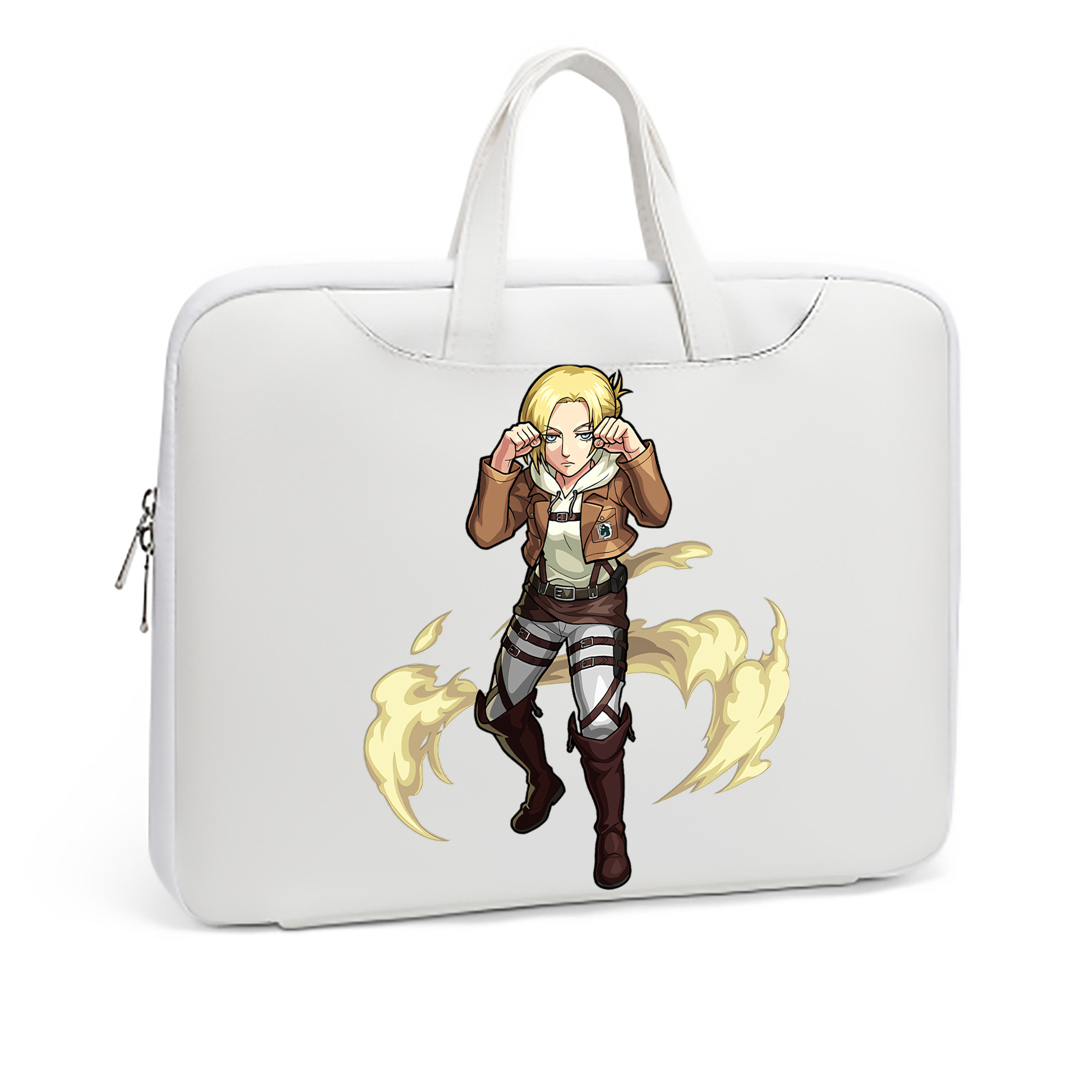 （画像用） 進撃の巨人 アニ・レオンハート Attack on Titan Annie Leonhart レザーラップトップバッグ　ノートパソコンケース